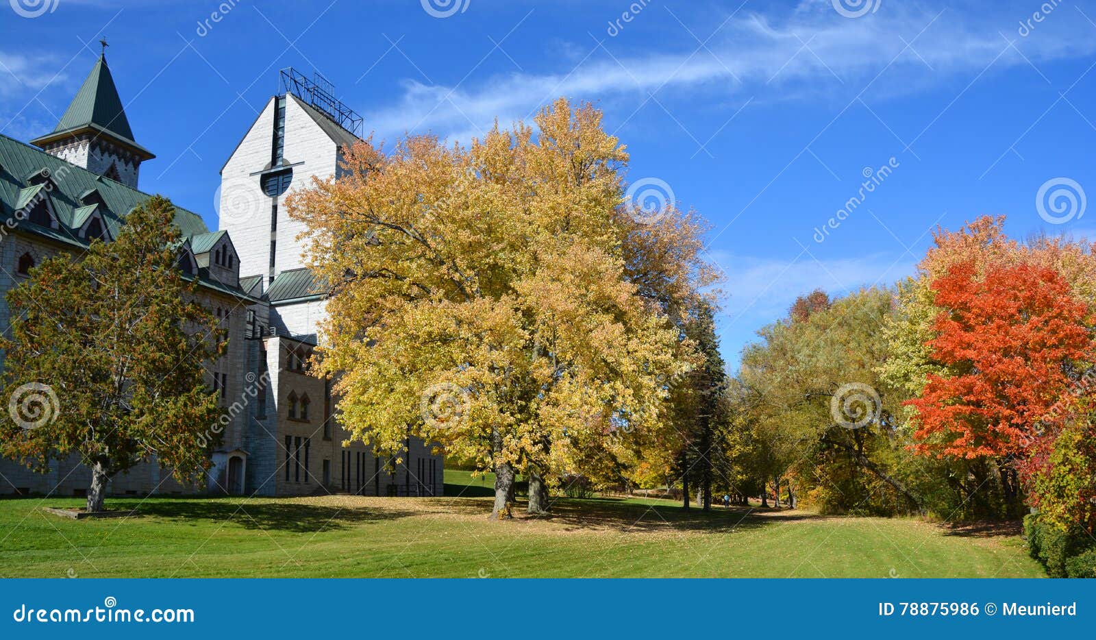 Saint Benedict Abbey in SaintBenoitduLac Editorial Photo Image of