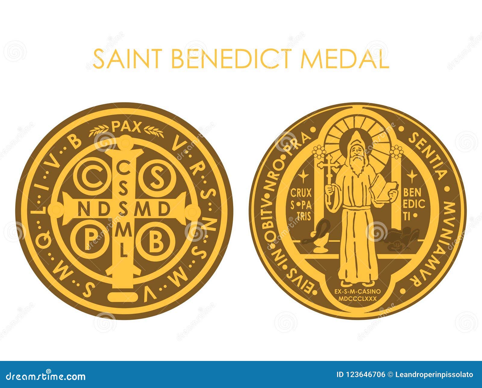 saint benedict medal gold