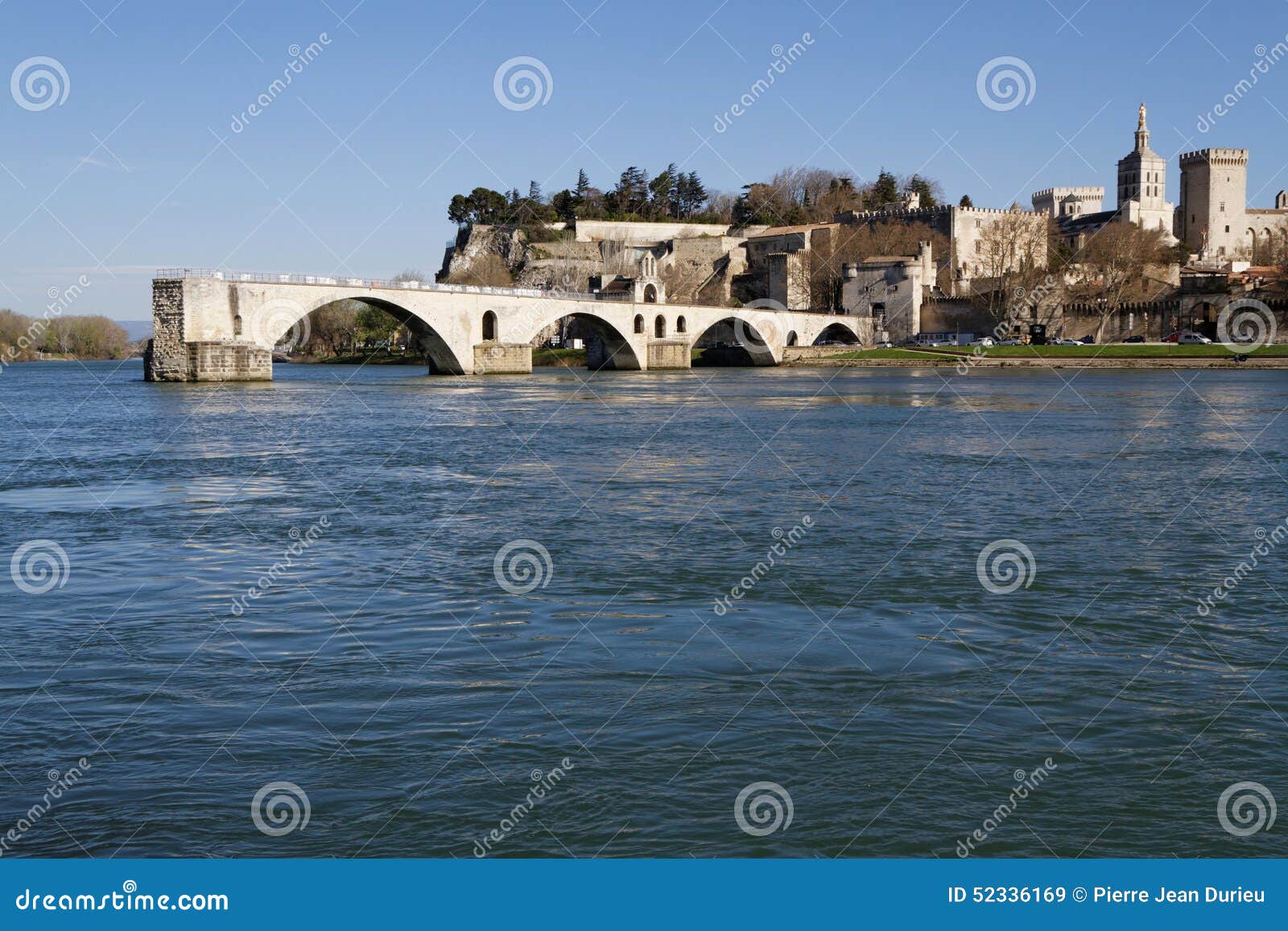 SaintBenezet bridge stock image. Image of castle, provence 52336169