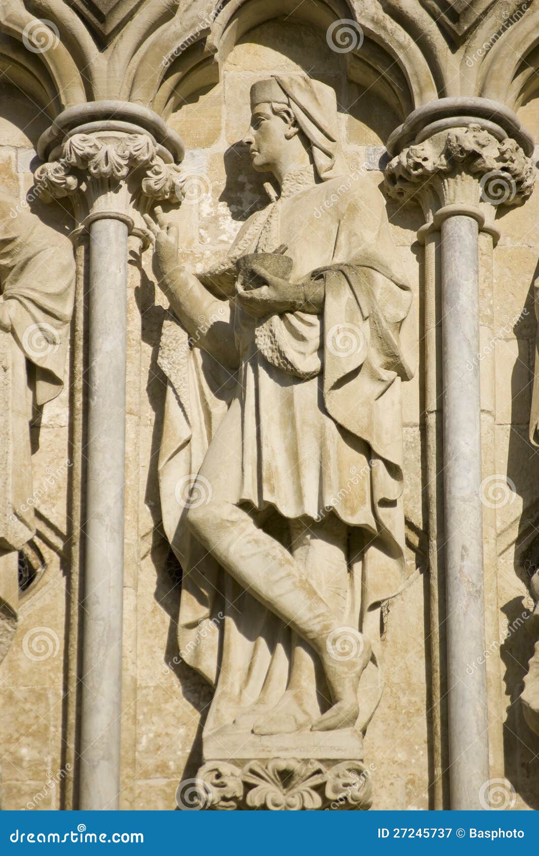 Saint Damian Statue stock image. Image of church, salisbury 27245737