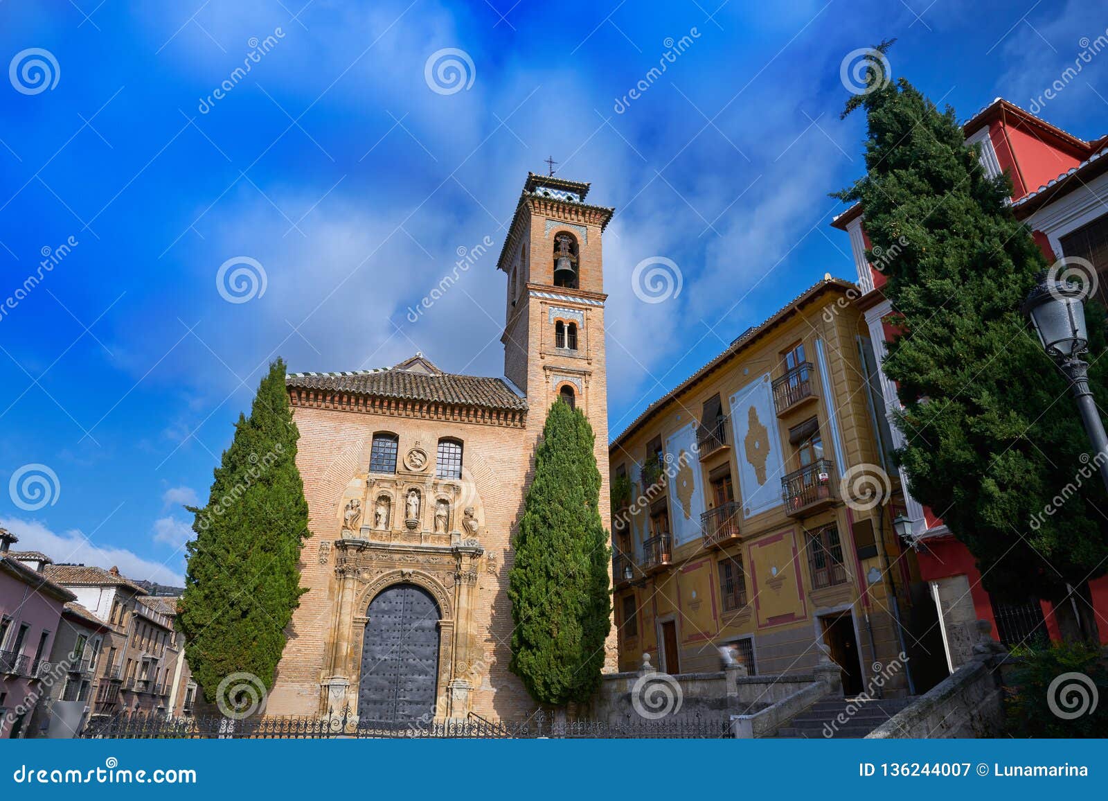 saint gil and ana church in granada spain