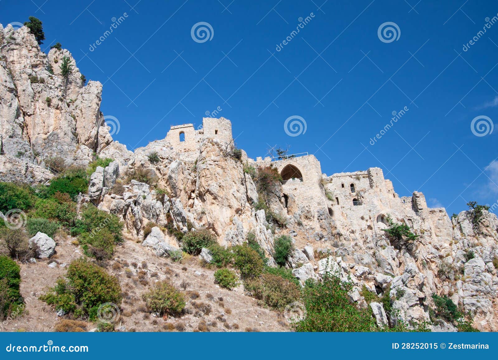 Saint Hilarion Castle stock image. Image of historical 28252015