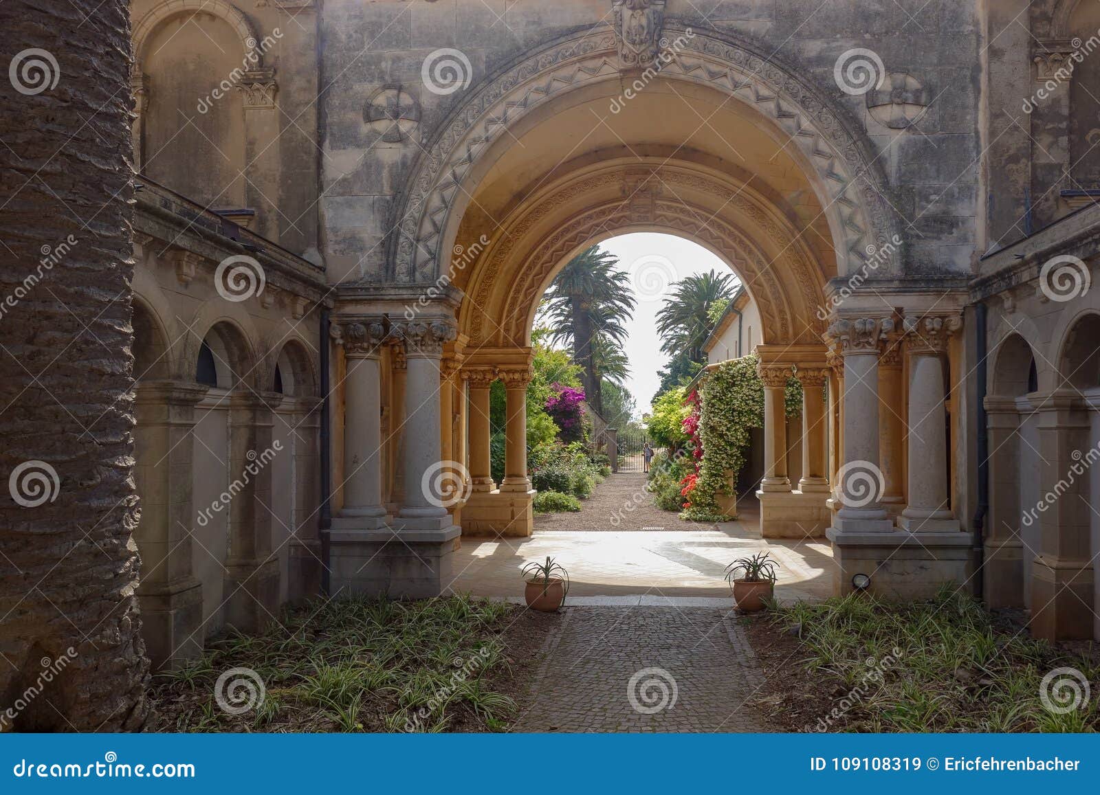 saint honorat archway near cannes france