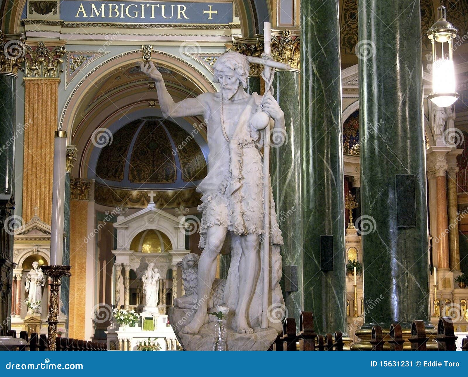 Saint Jean Baptiste NYC stock image. Image of prayer 15631231