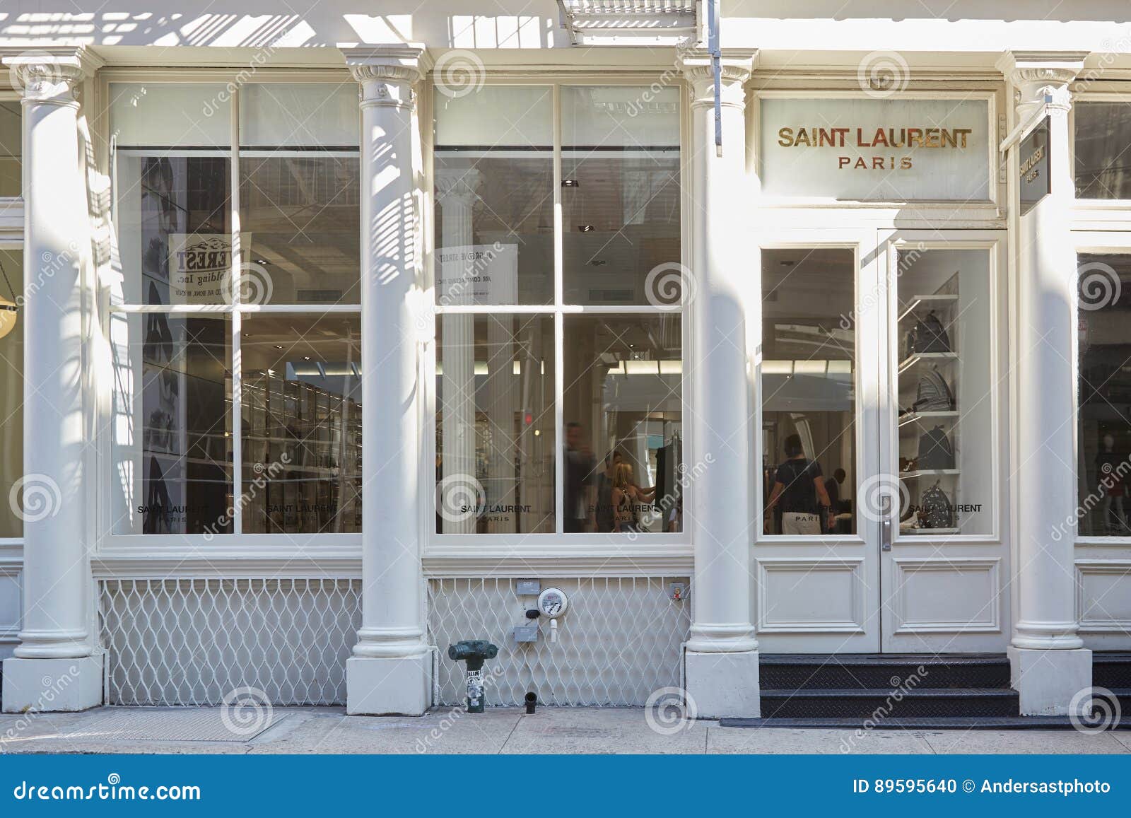 Saint Laurent Shop View In Greene St, New York Editorial Image - Image of laurent, shop: 89595640