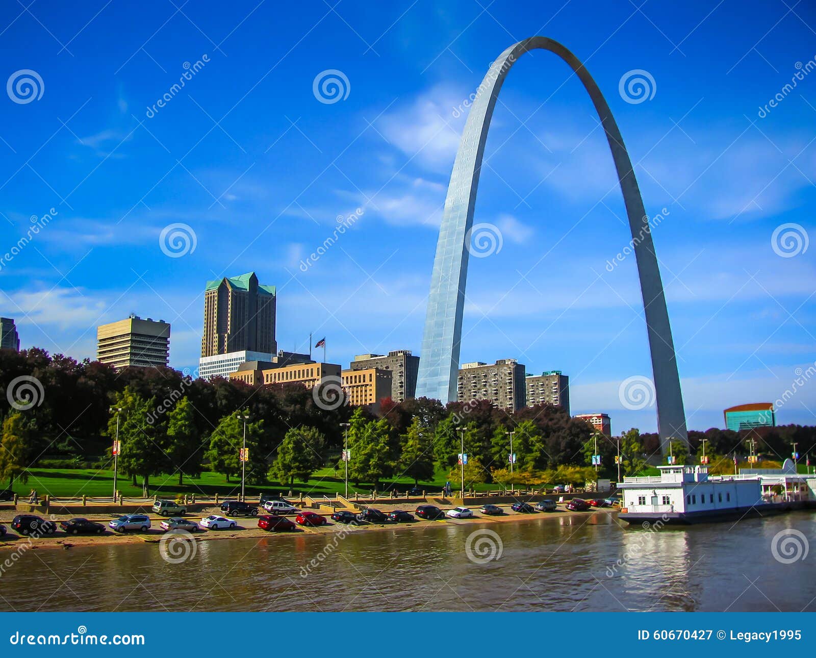 Saint Louis Arch stock image. Image of missouri, missippi - 60670427