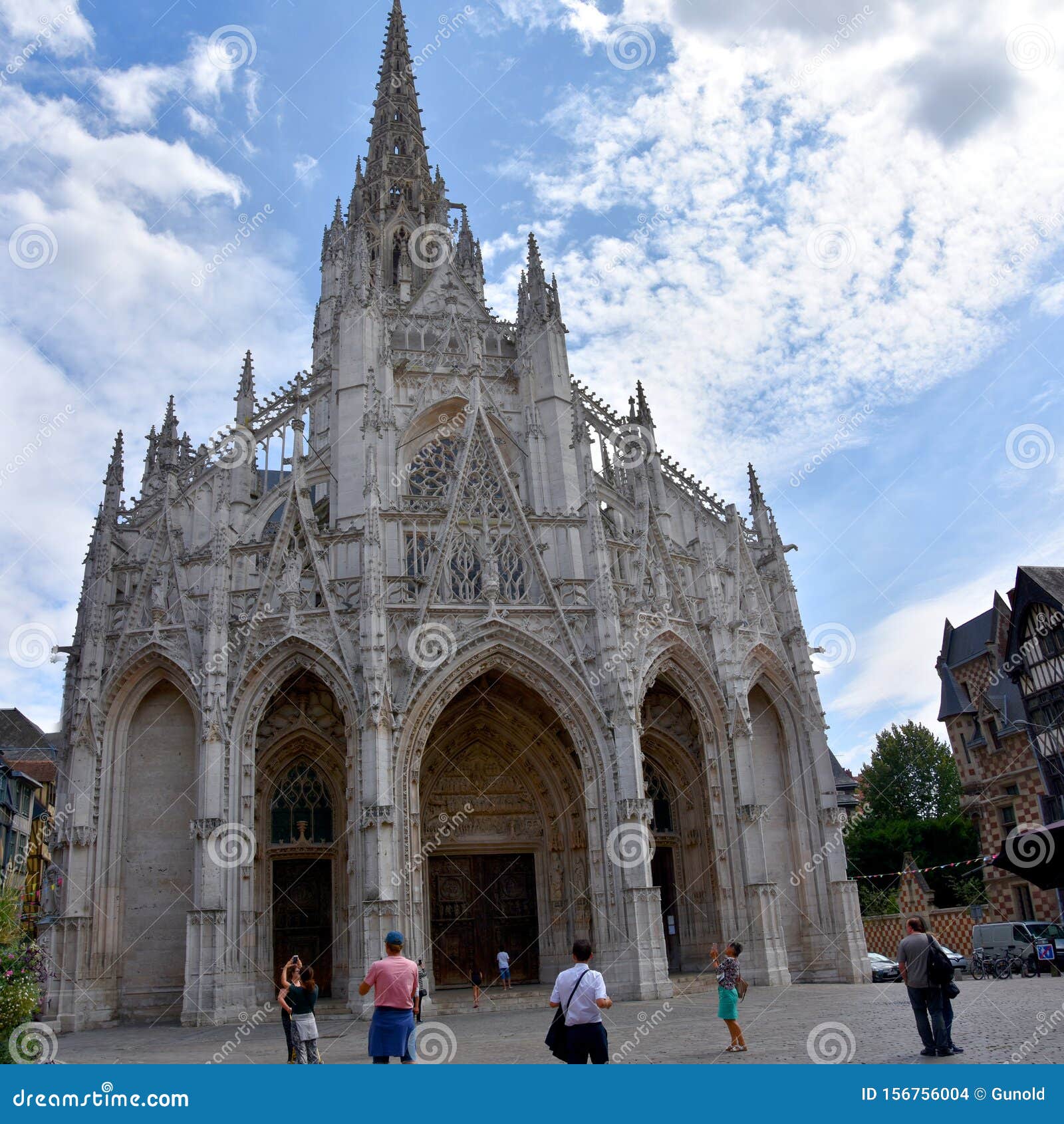 Saint Maclou Gothic Church In Rouen Editorial Stock Image Image Of Flamboyant Built