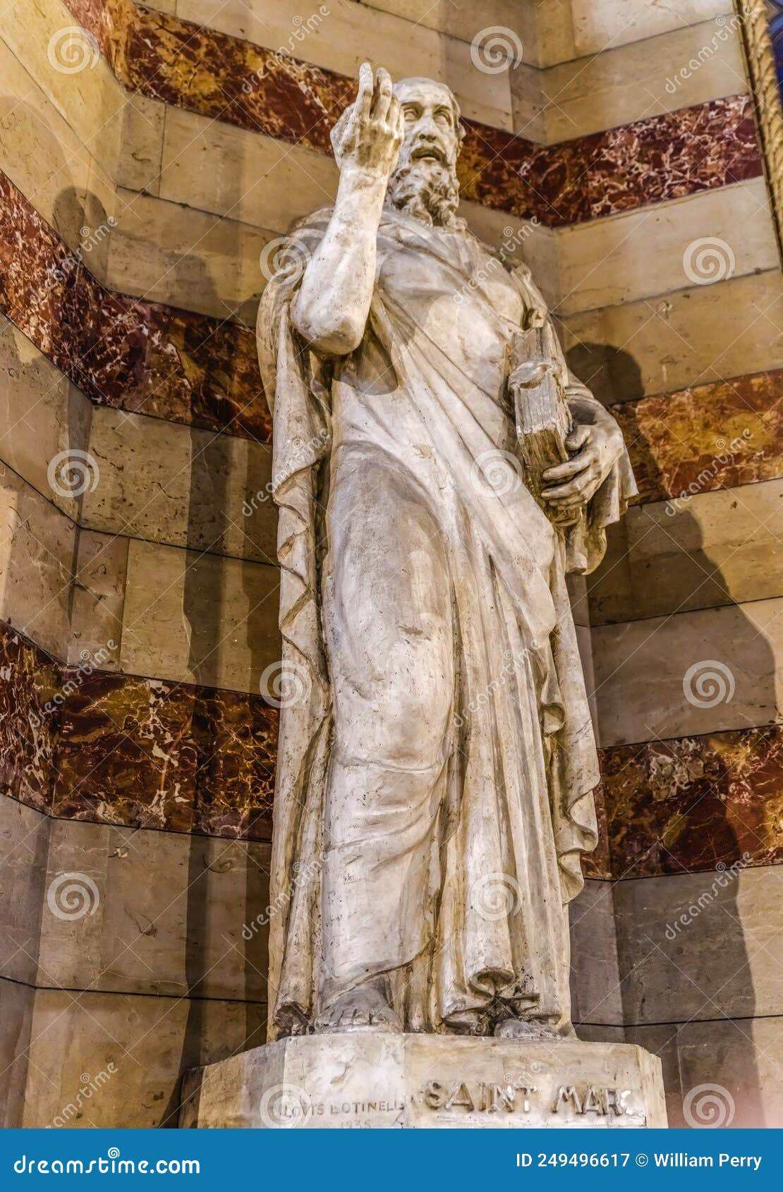 saint mark statue cathedral saint mary mejor basilica marseille france