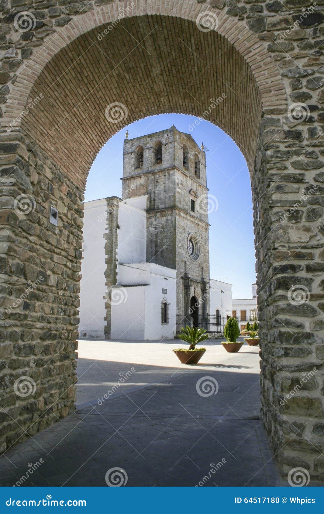 saint mary of the castle church, olivenza, spain