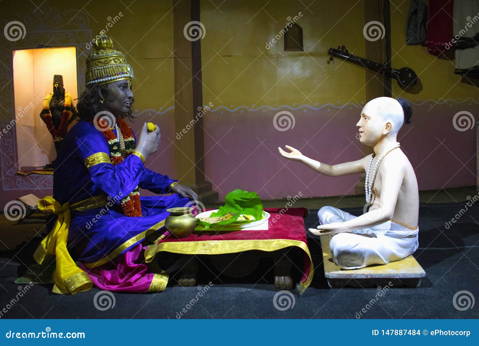 Saint Namdev Offering Prasad To Lord Vithoba, Hadshi Temple, Sant ...