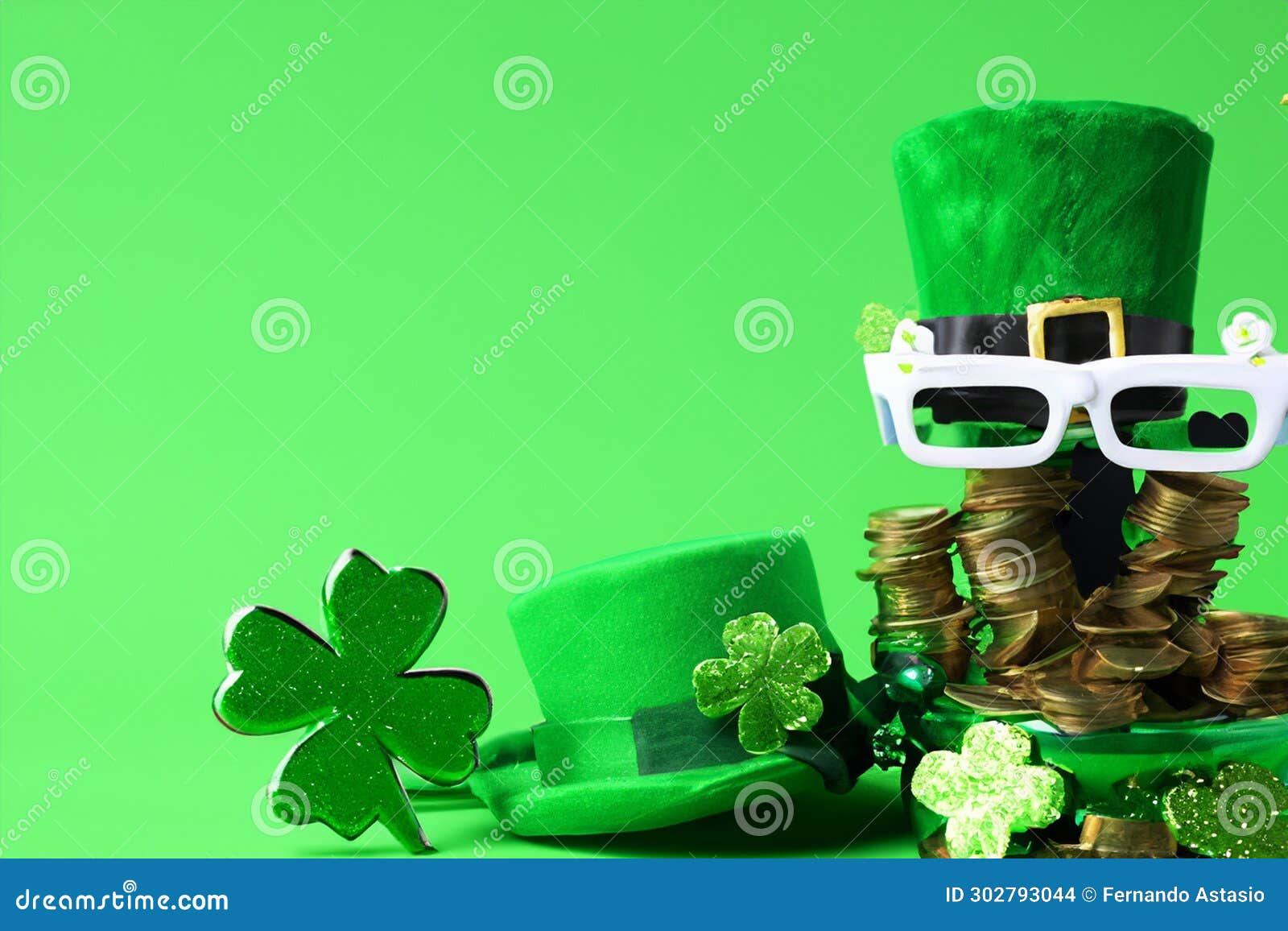 saint patrick's day. template  poster on st. patrick's day. 3rd effect club. march 17. 2024