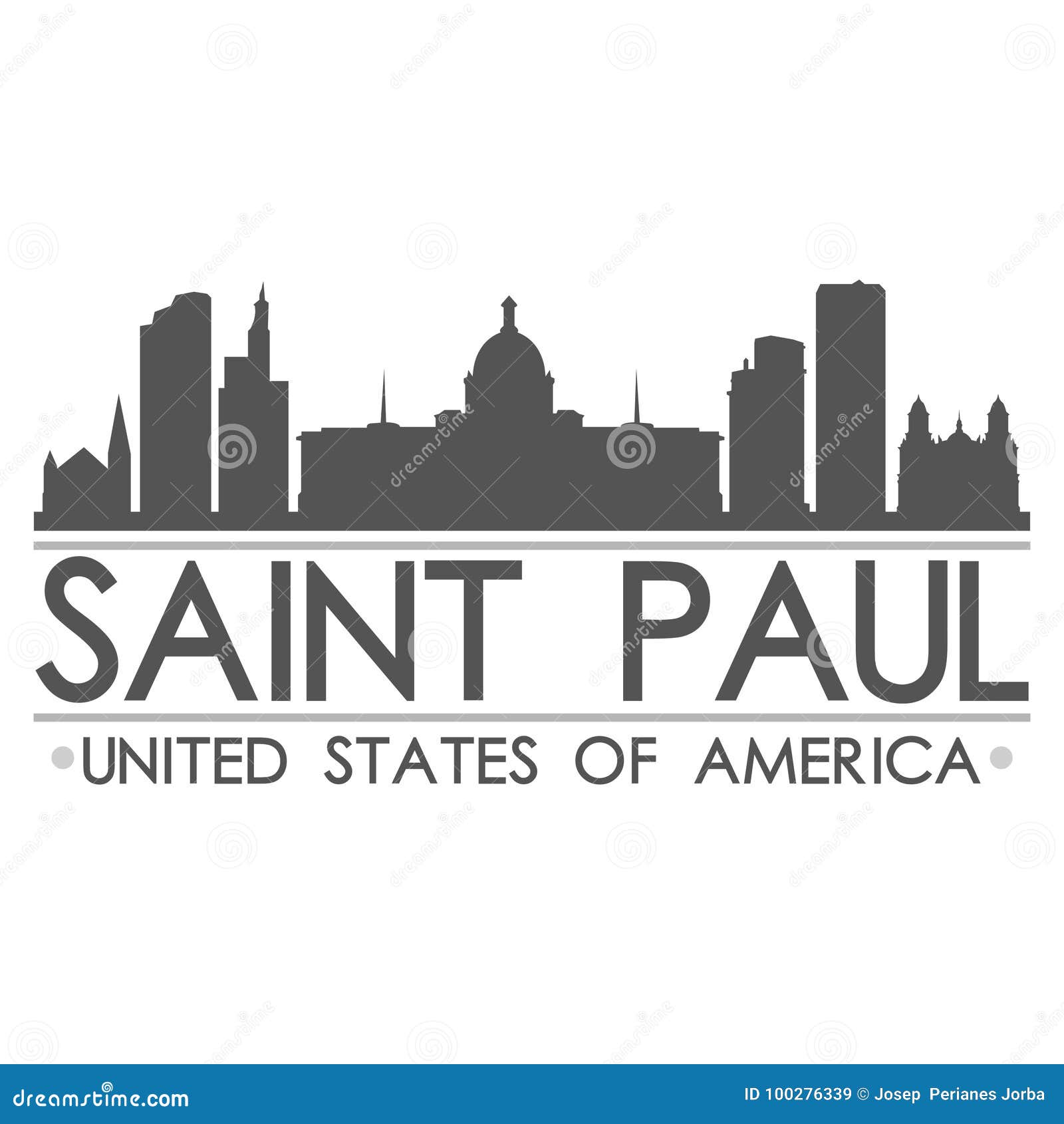 The skyline of Saint Paul, Minnesota, U.S.A., Saint Paul is…