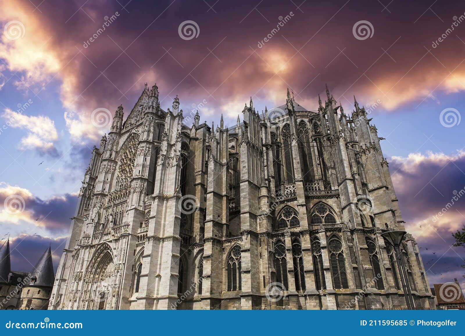 Saint Peter Beauvais Cathedral In Beauvais France Stock Image Image Of Religion Monument 211595685