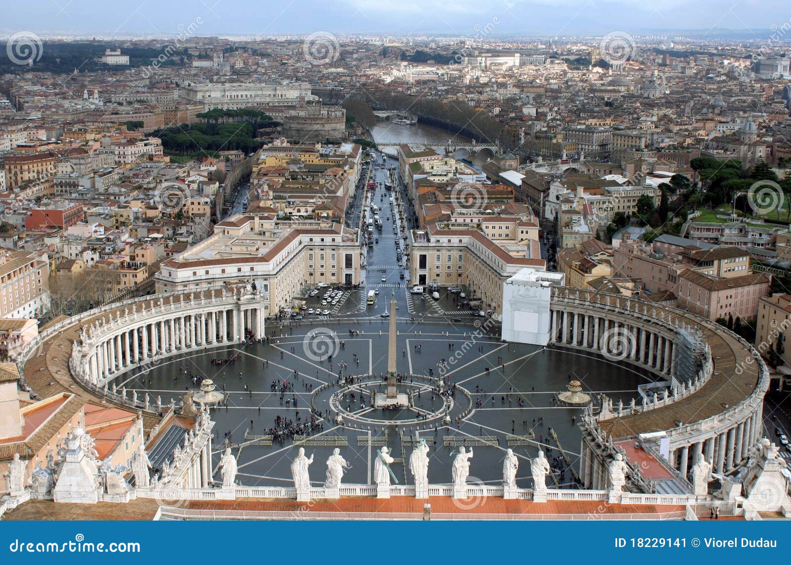 saint peter's square. rome. italy.