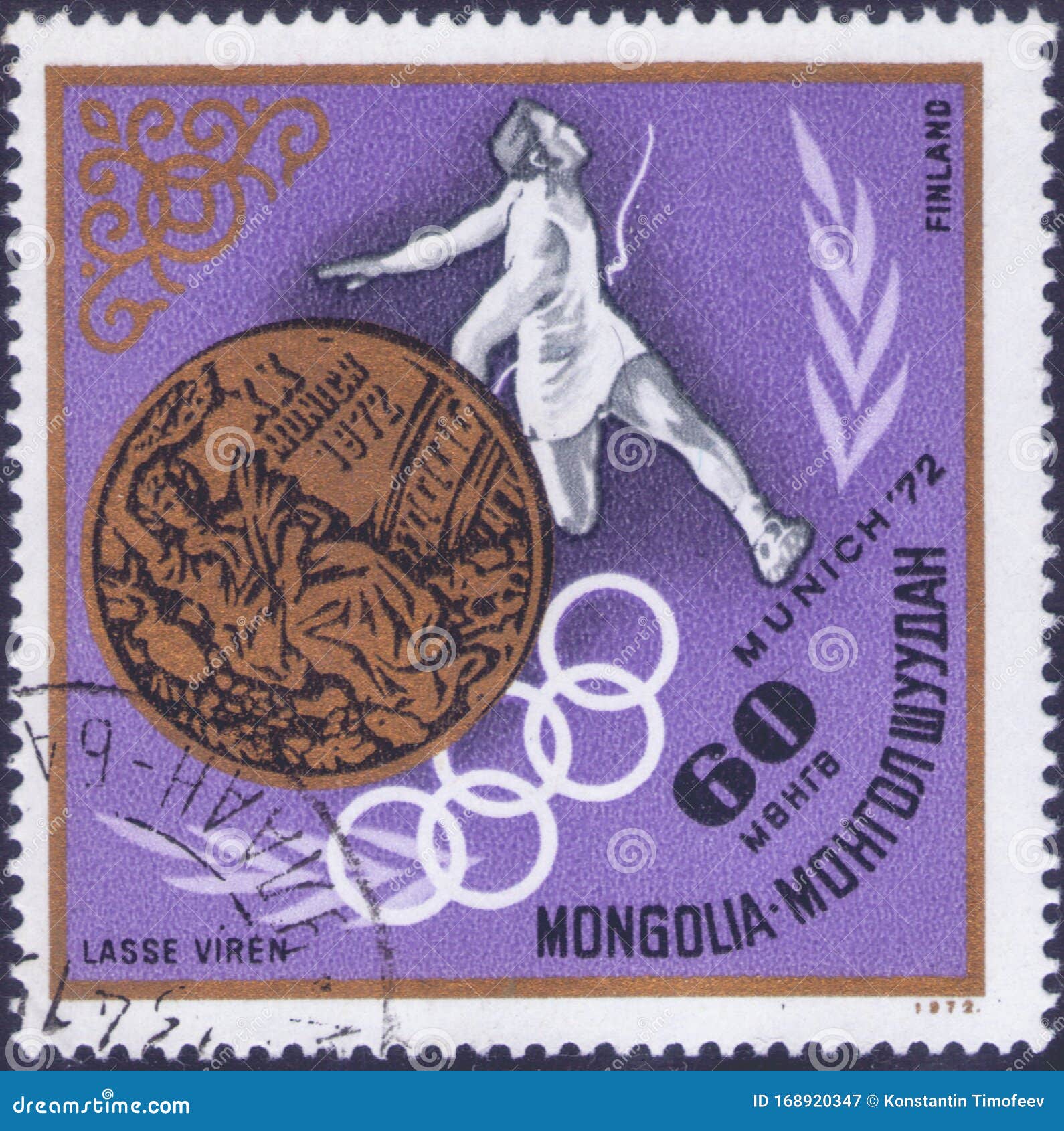 Saint Petersburg, Russia - January 03, 2020: Postage Stamp Issued in
