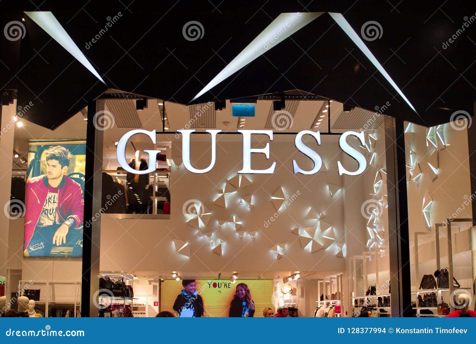 Saint Petersburg, Russia -September 07, 2018: Guess Store in the ...