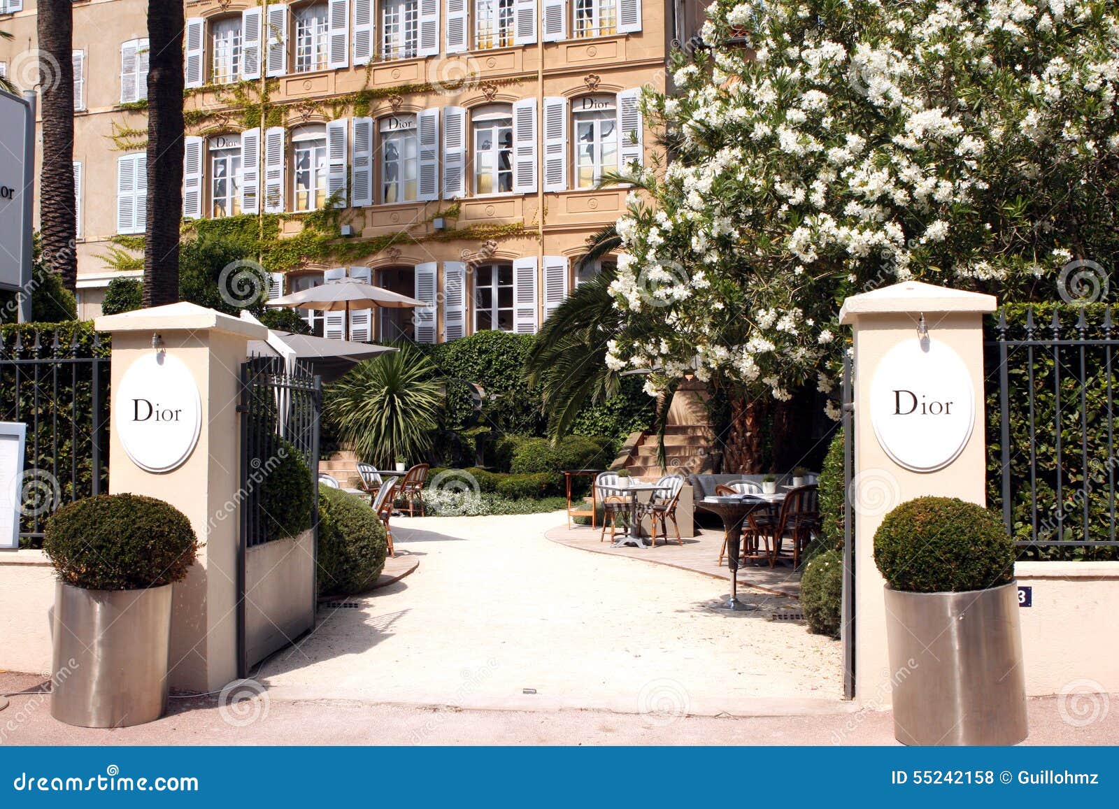 Saint-Tropez Dior Cafe French Riviera Editorial Stock Photo