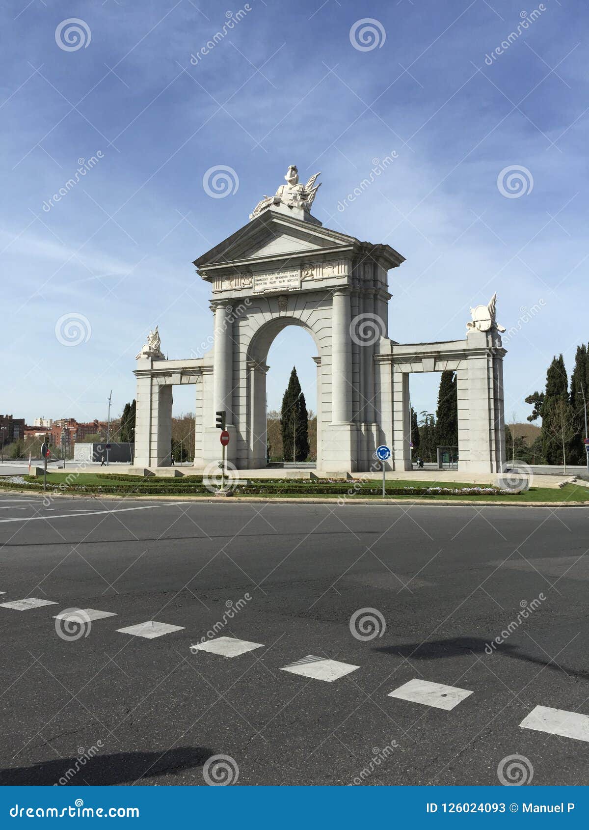 saint vincent`s gate of madrid