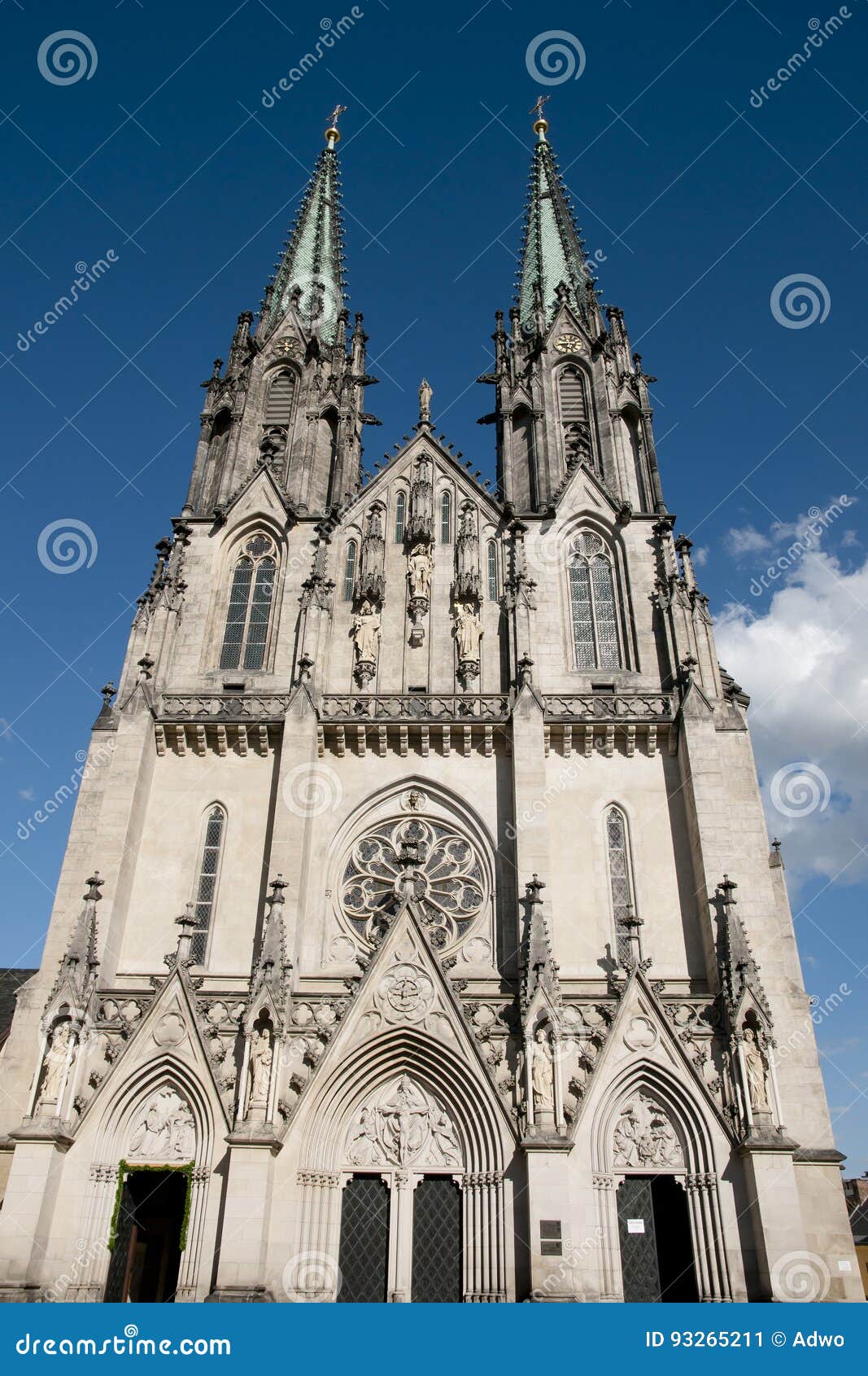 Saint Wenceslas Cathedral Olomouc Czech Republic Stock Image