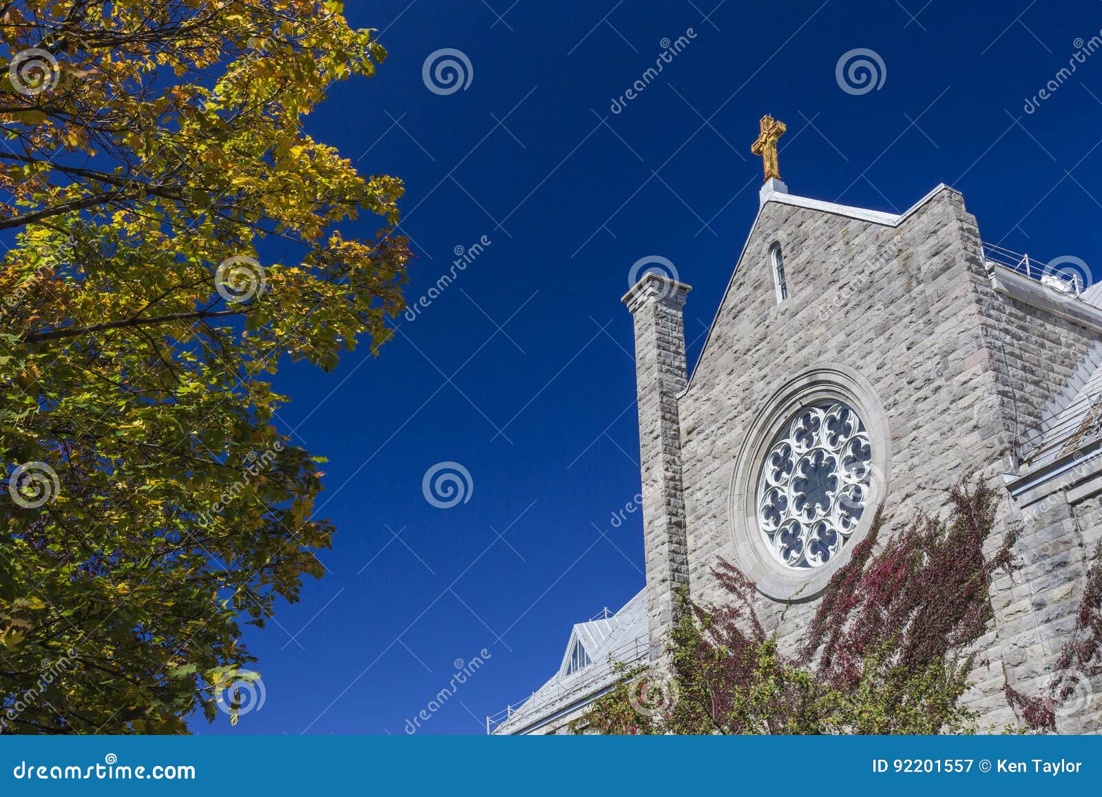 SainteCecile Church stock image. Image of canada, cloudy 92201557