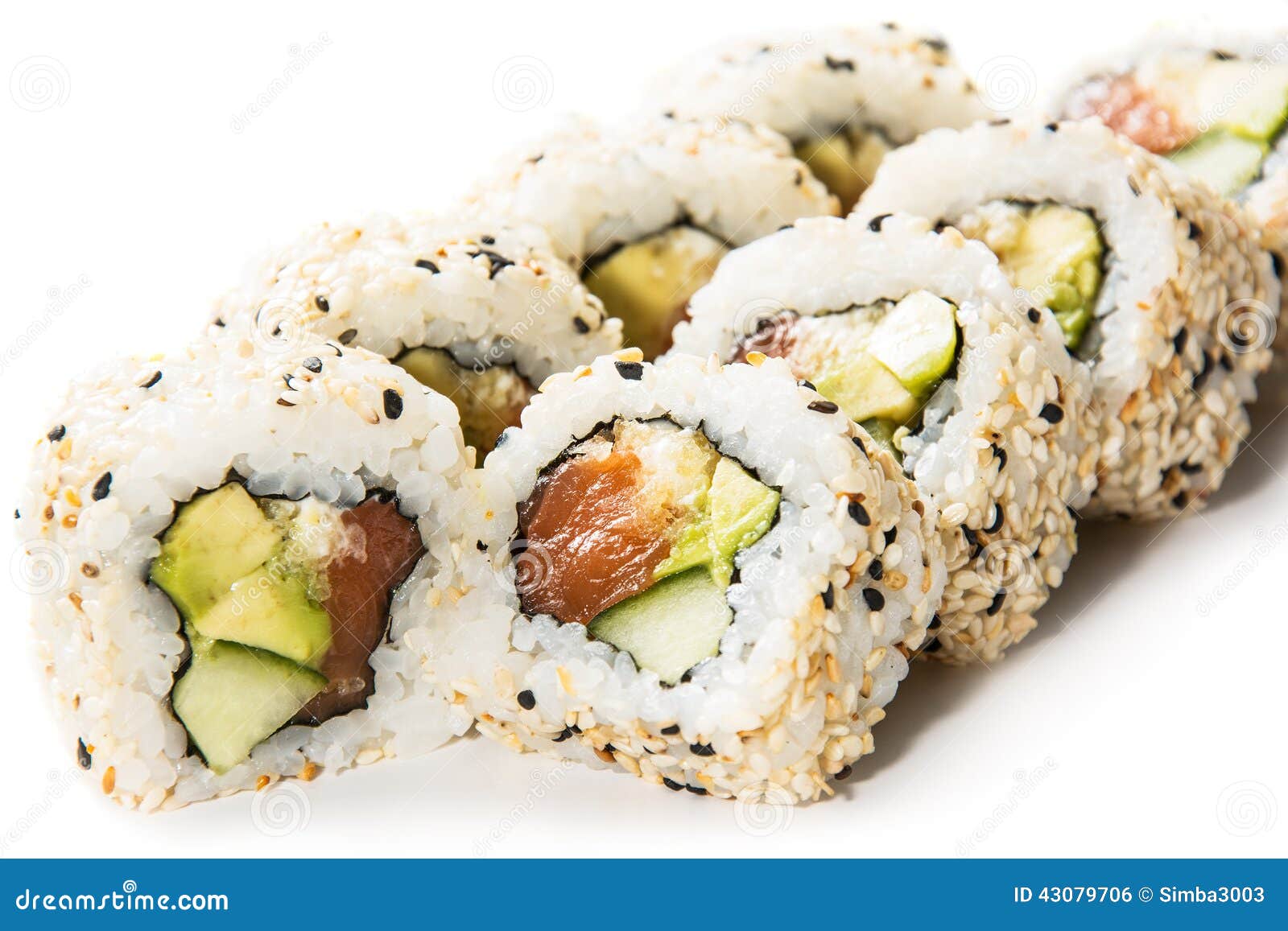 Sake maki stock photo. Image of meals, lunch, food, delicacy 43079706