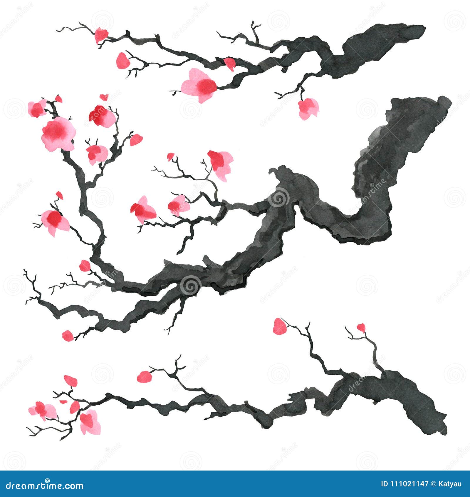 Traditional Japanese Cherry Blossom Tree Art - Fogartyotes