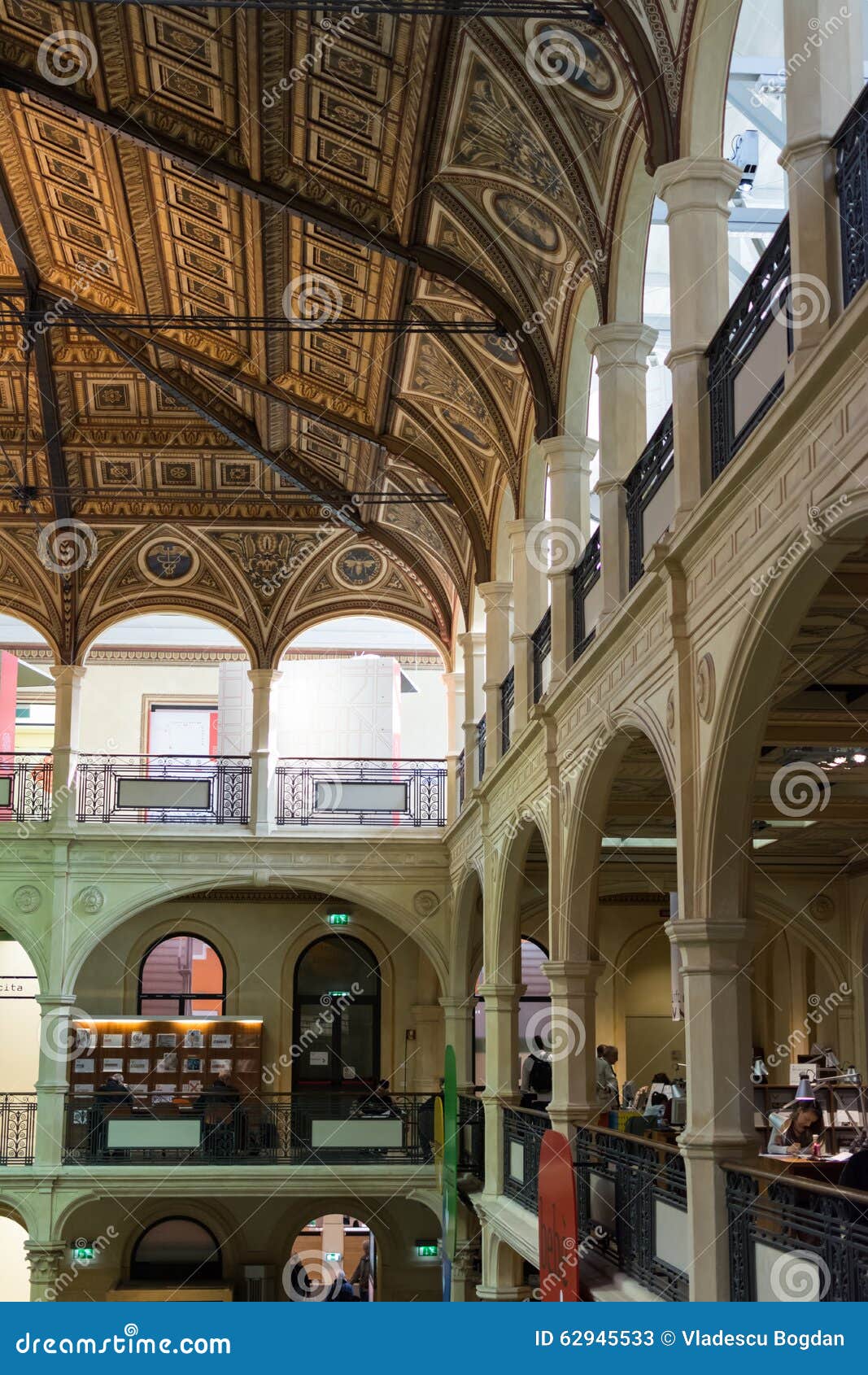 Salaborsa Library, Bologna, Italy Editorial Stock Photo Image of