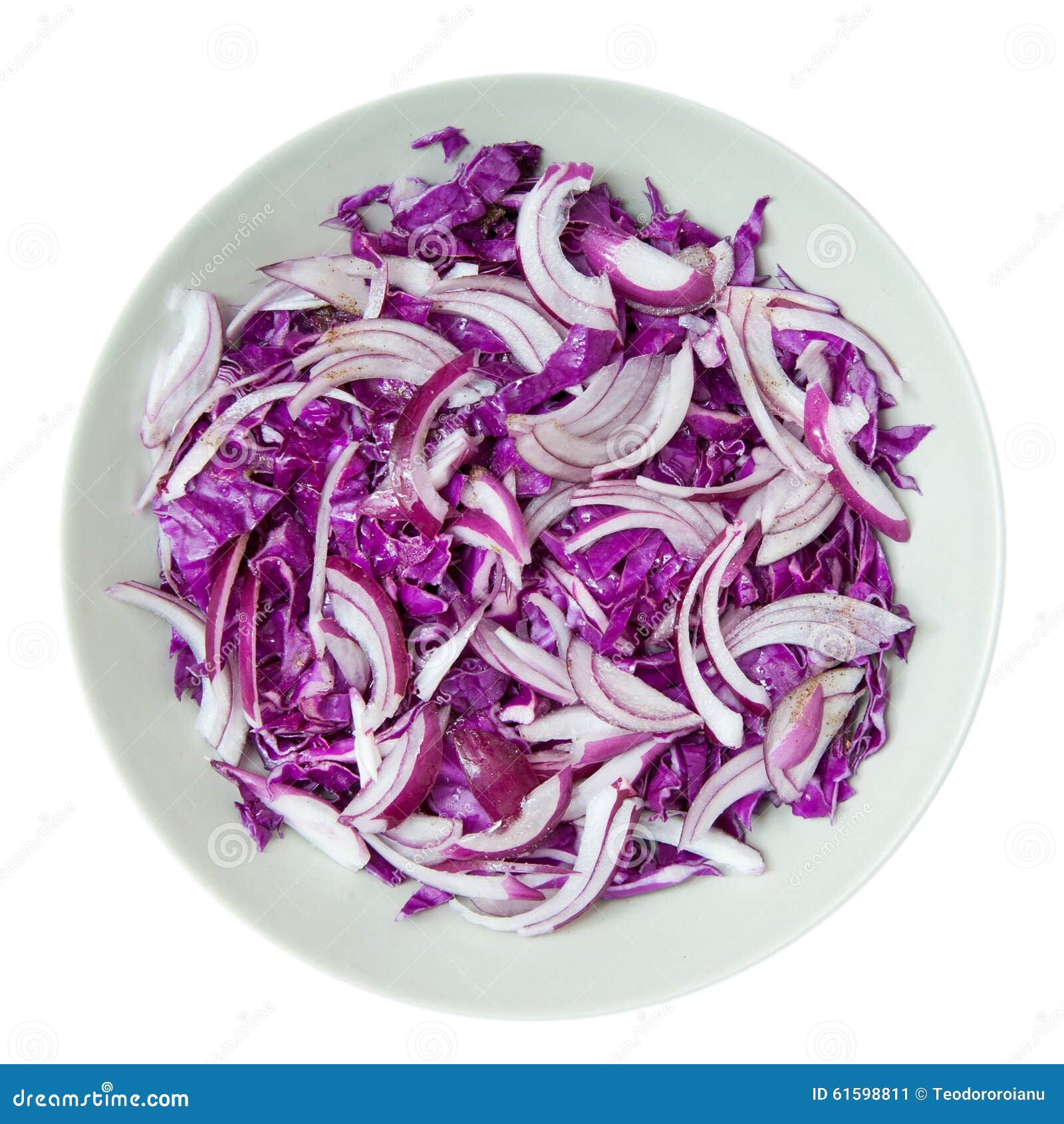 Salad bowl stock image. Image of chop, dinner, onion 61598811
