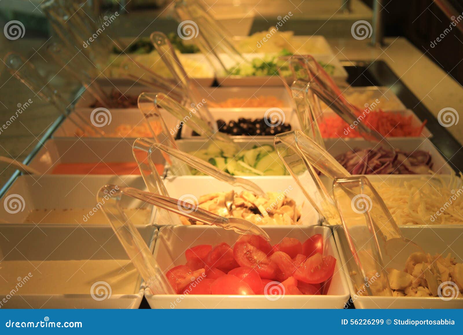 Salad buffet stock image. Image of catering, salad, containers 56226299