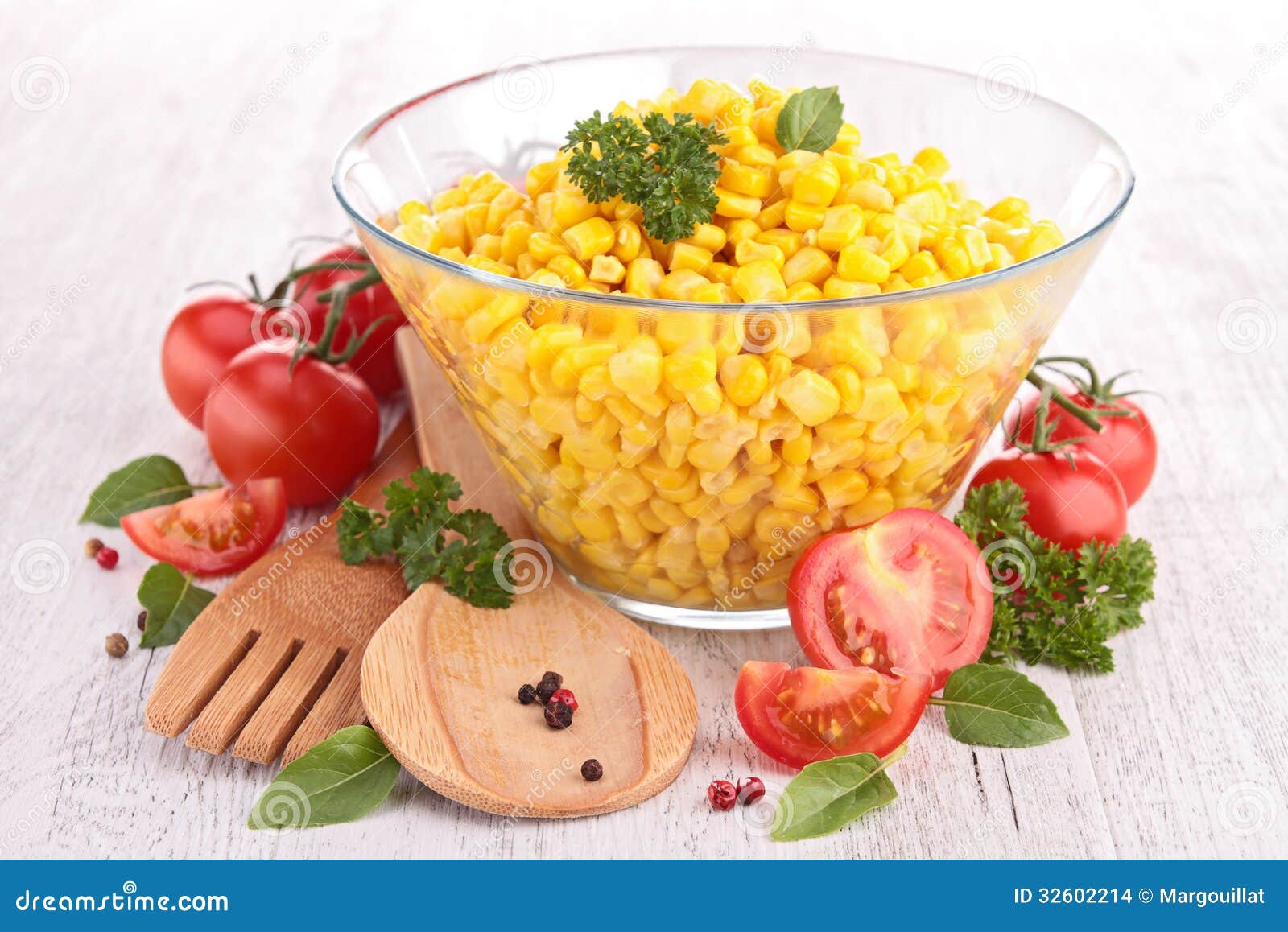Salad with corn stock photo. Image of fresh, cook, nutrition 32602214