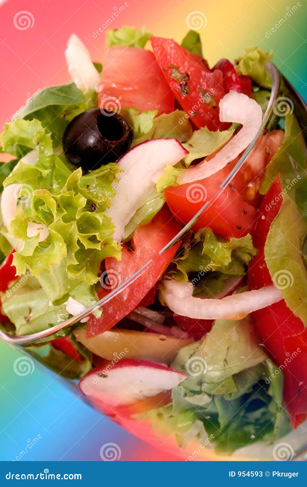 Salad for lunch stock image. Image of pepper, fresh, breakfast - 954593
