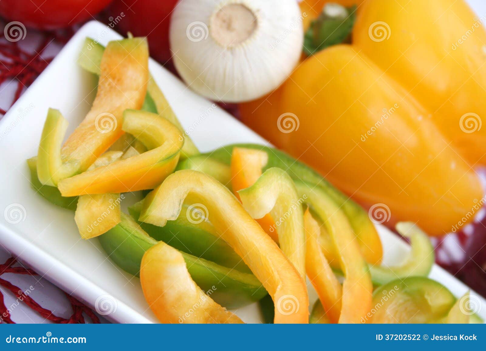 Salad of paprika stock photo. Image of vegetarian, restaurant 37202522