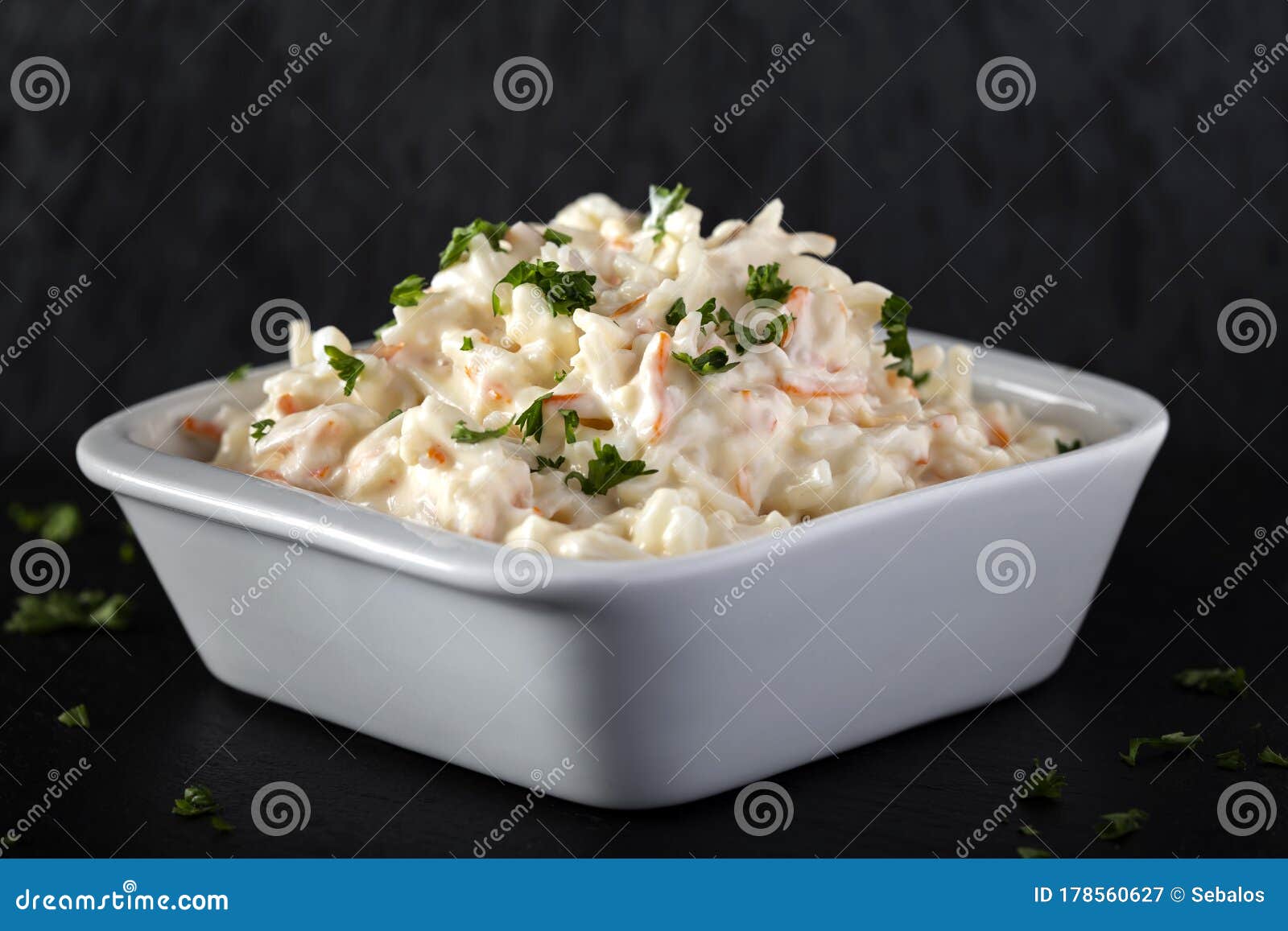 Salad of Surimi with Mayonnaise Sauce Stock Image Image of meal