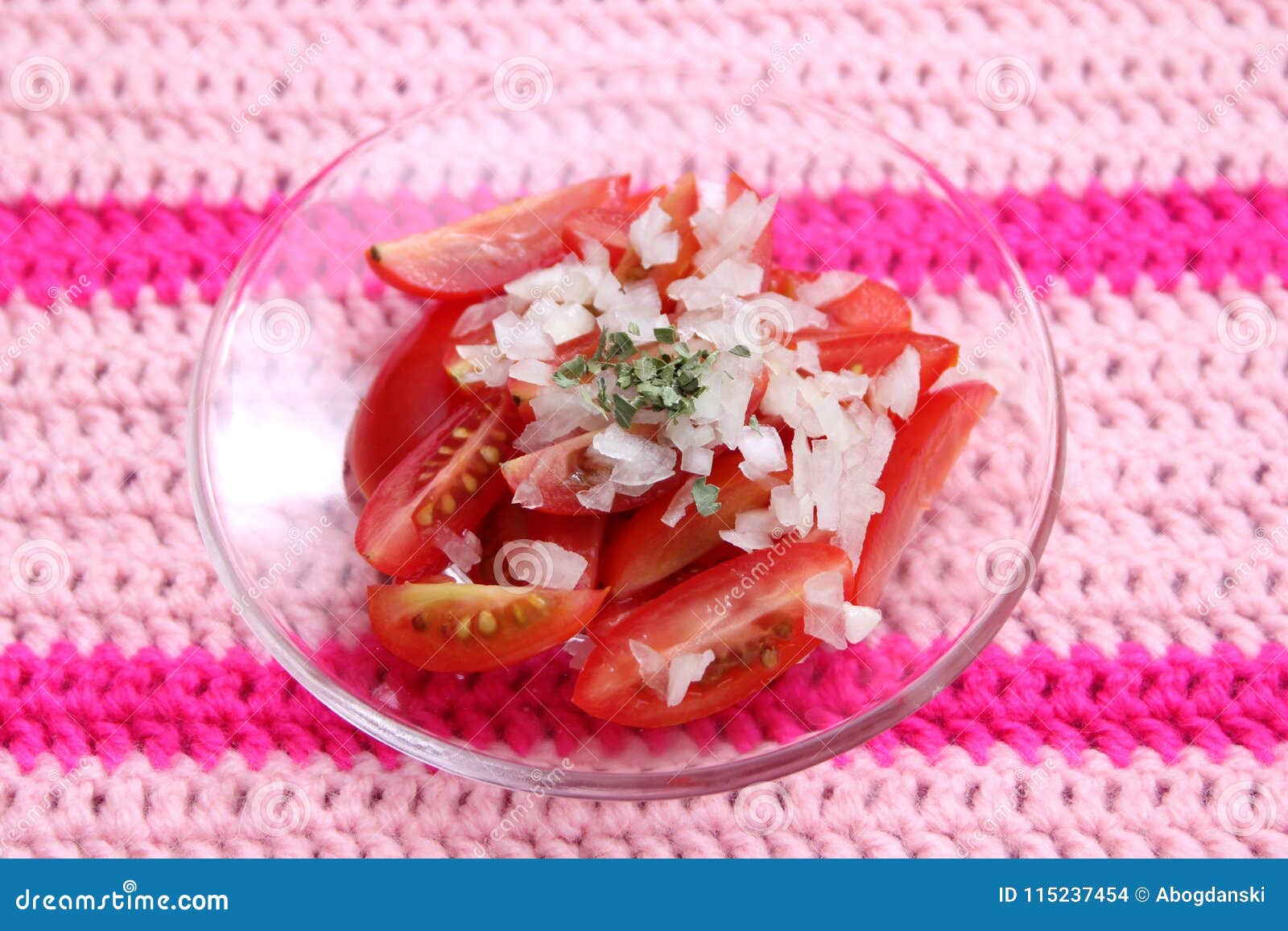 Salad of Tomatoes and Onions Stock Photo Image of buffet, starter