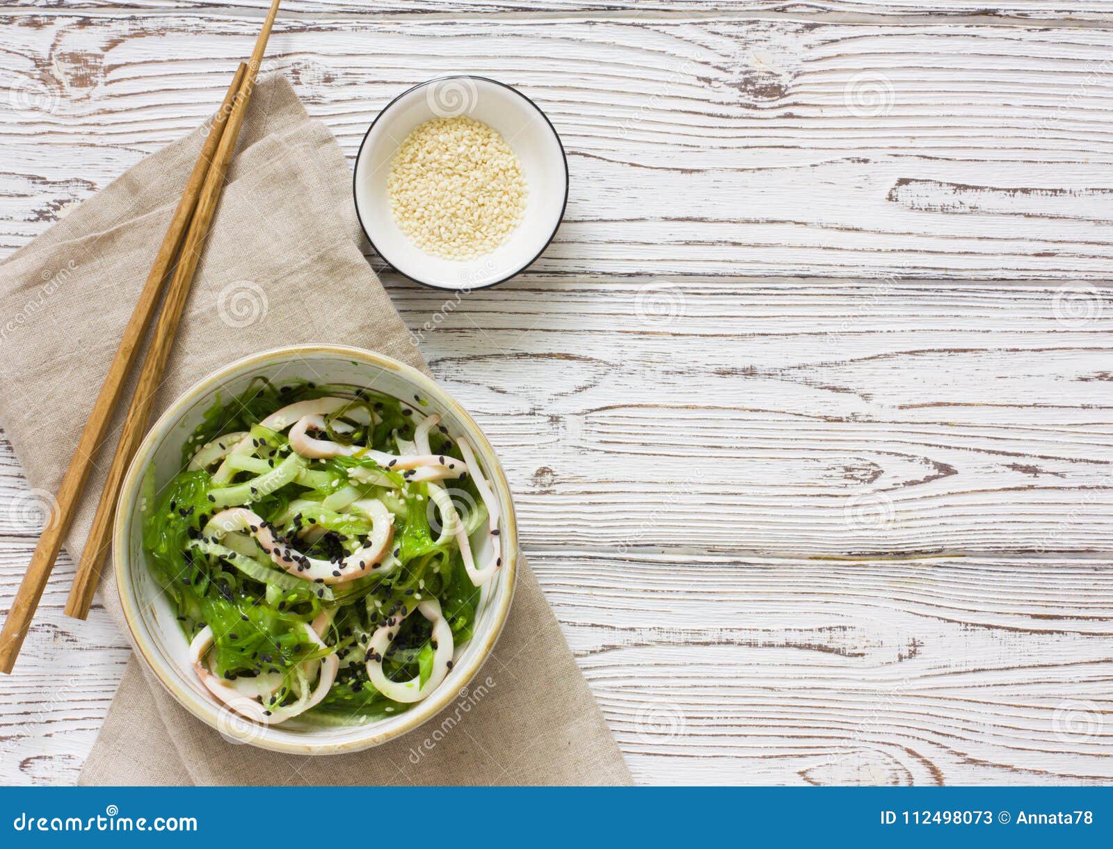 Salade Japonaise D'algue De Chuka De Cuisine Image stock Image du
