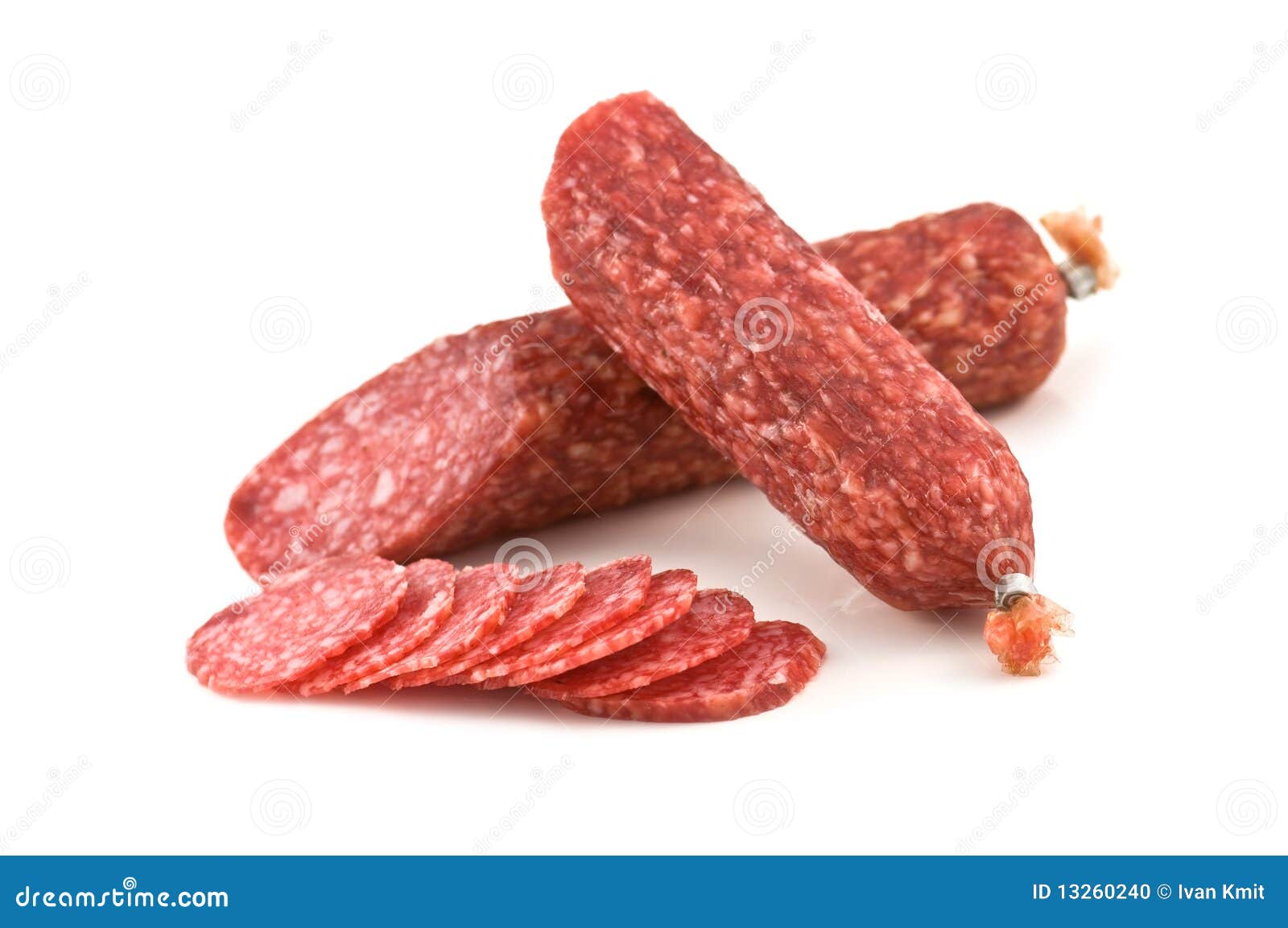 Salami stock photo. Image of deli, cured, food, pork 13260240