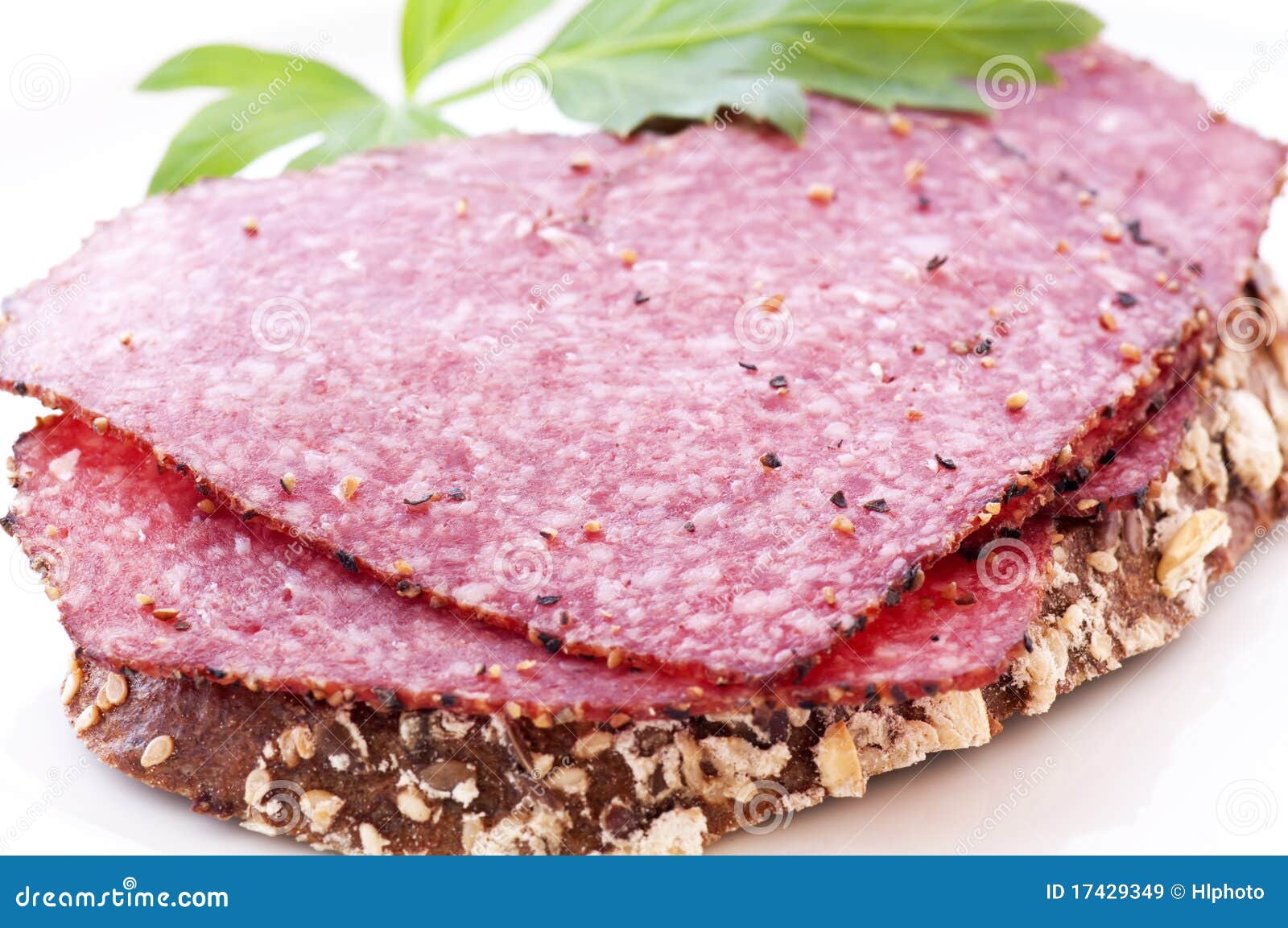 Salami stock image. Image of smoked, meat, rustic, snack 17429349