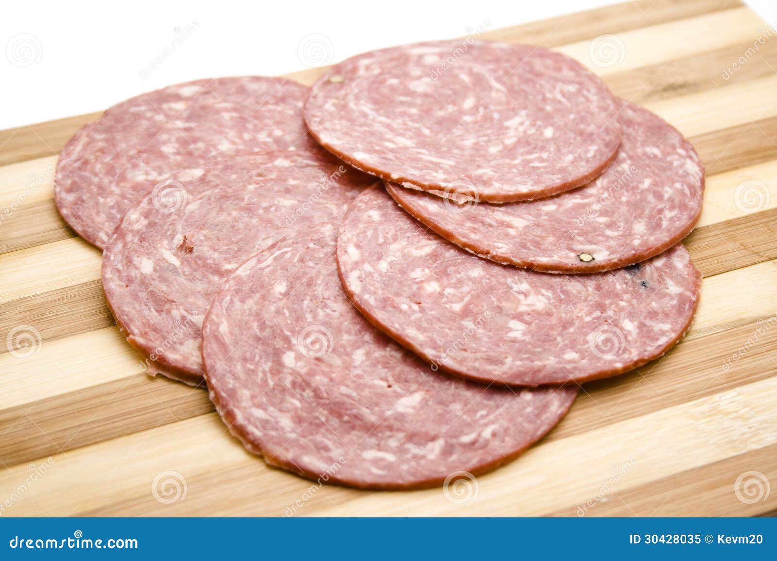 Salami from Beef stock image. Image of slices, kitchen 30428035