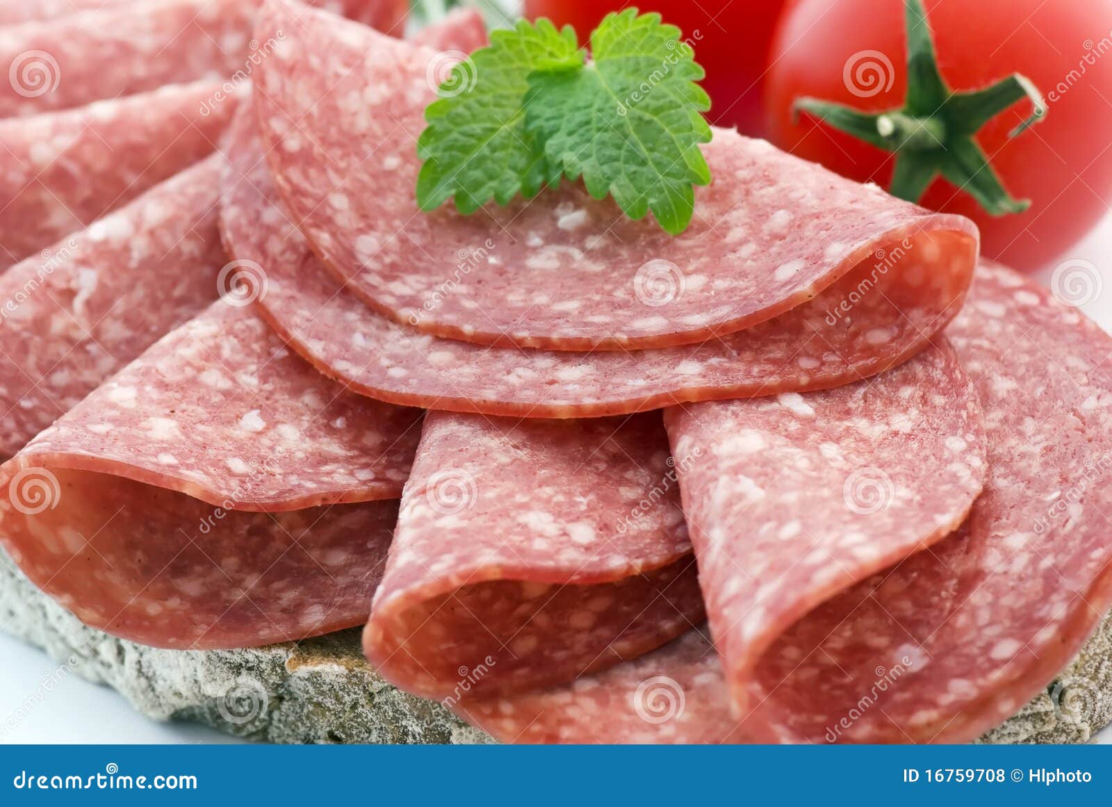 Salami Bread stock photo. Image of natural, pepperoni 16759708