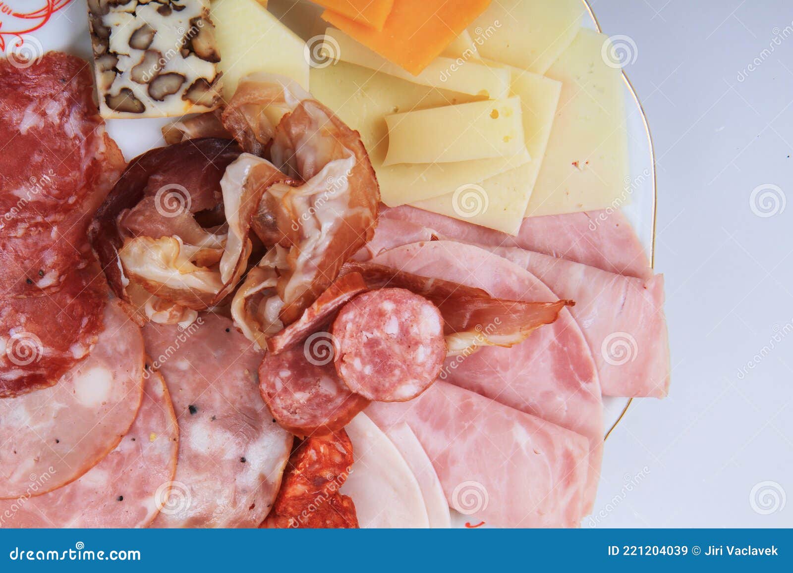 Salami and Cheese Delicious Appetizer Stock Image Image of closeup