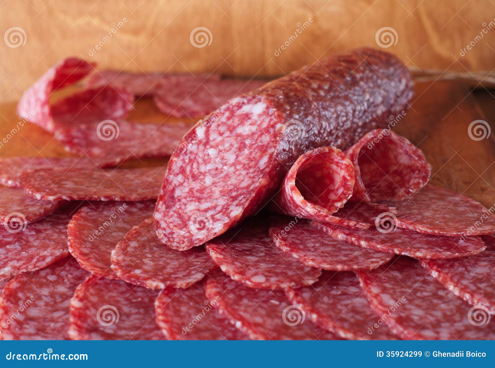 Salami stock image. Image of meal, italian, delicious 35924299