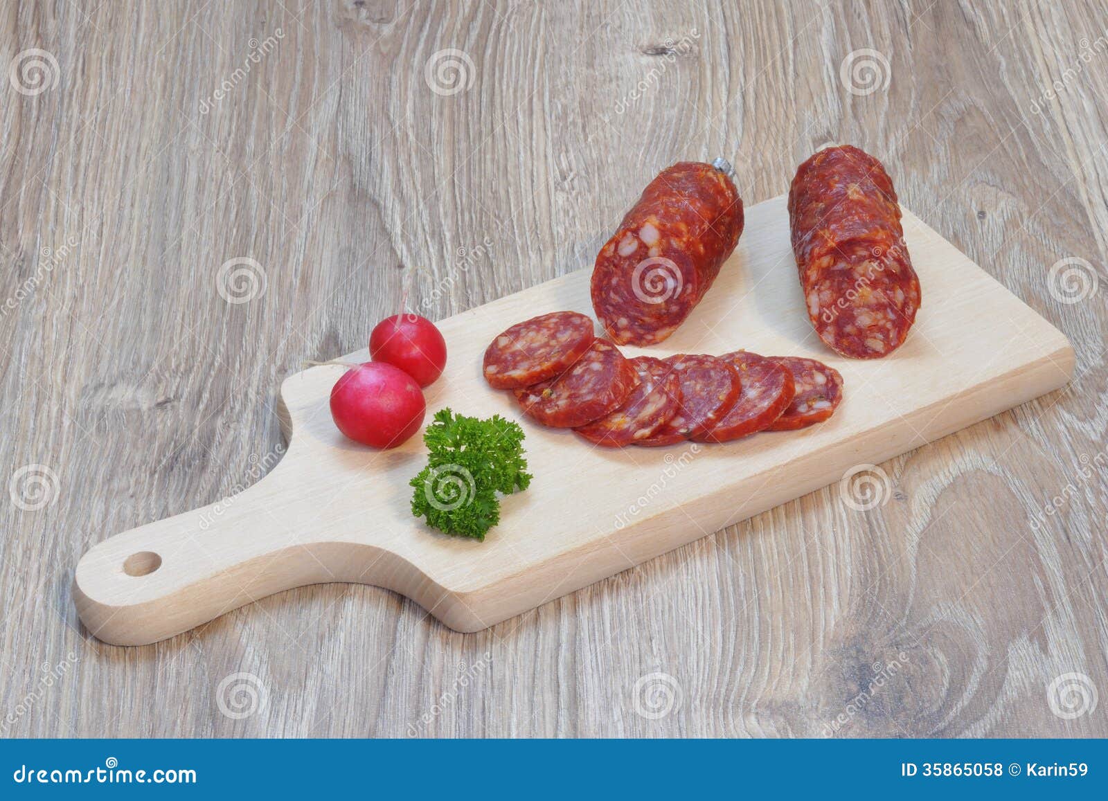 Salami stock photo. Image of delicatessen, meat, delicacy 35865058