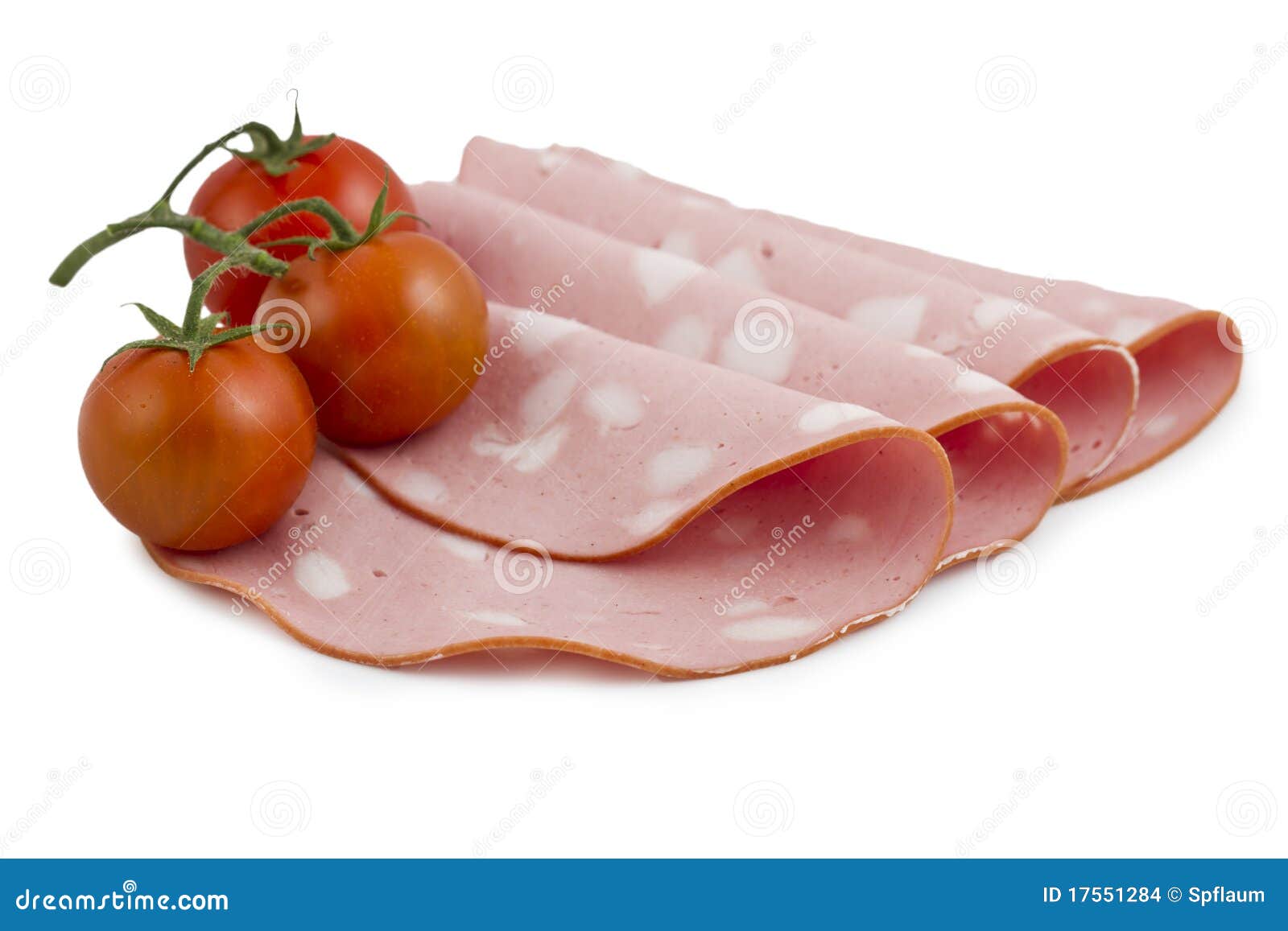 Salami/mortadela foto de archivo. Imagen de cereza, emparedado 17551284