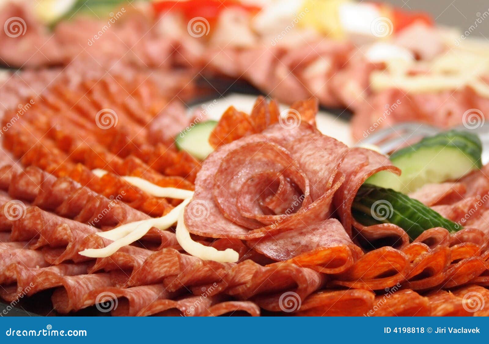 Salami rose stock photo. Image of holiday, objects, beef 4198818