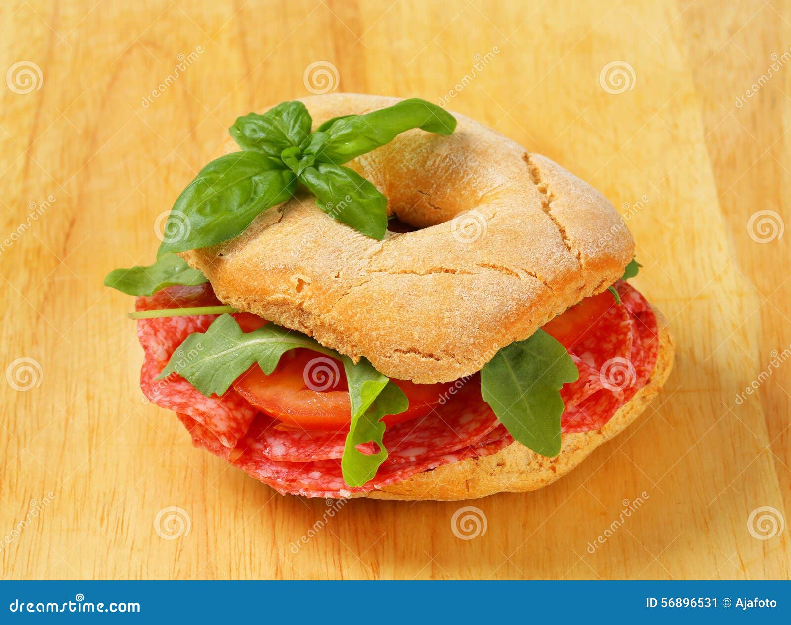 Salami sandwich stock image. Image of appenzeller, crusaders 56896531