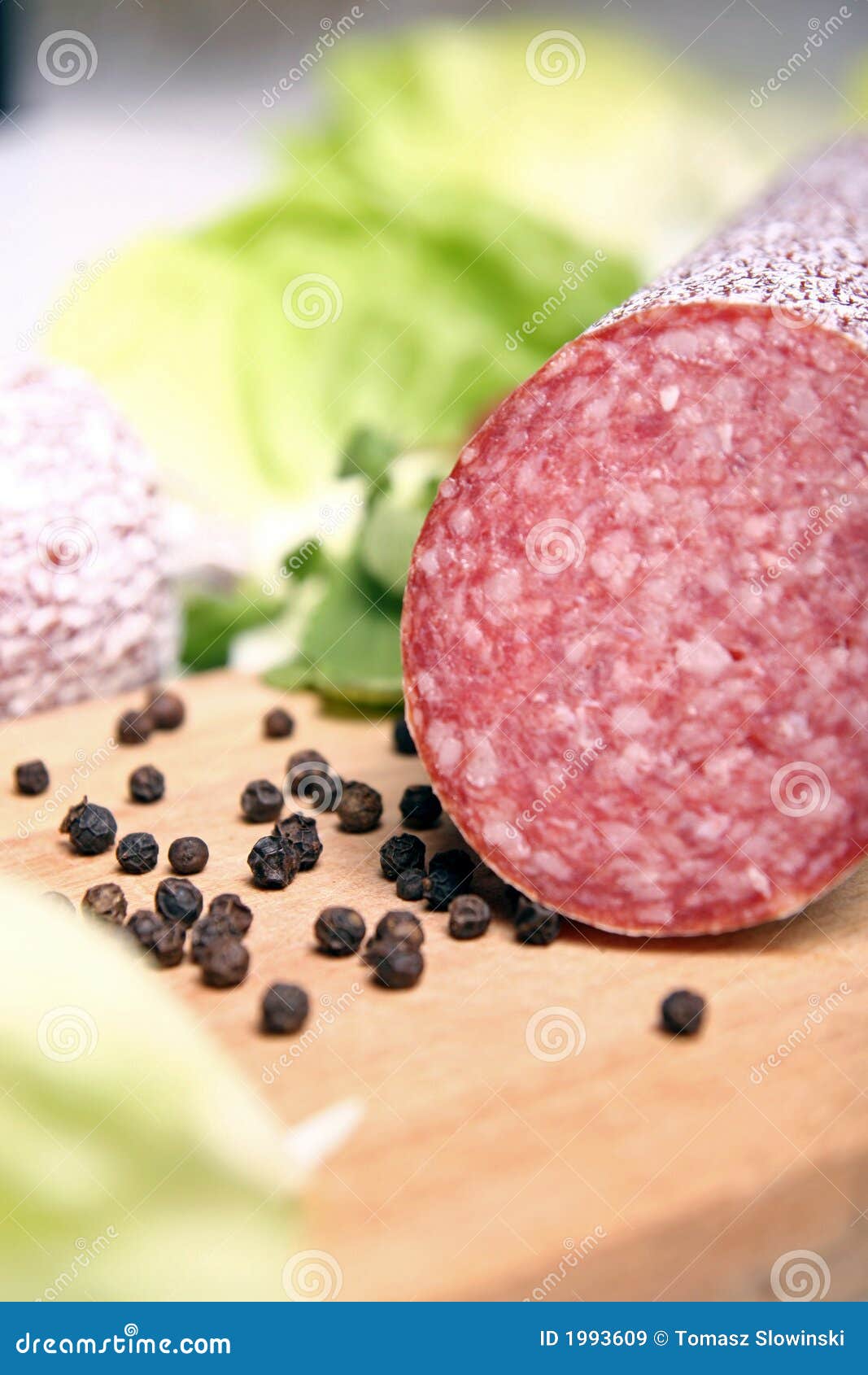 Salami sausage stock image. Image of salsiccia, cold, cured 1993609