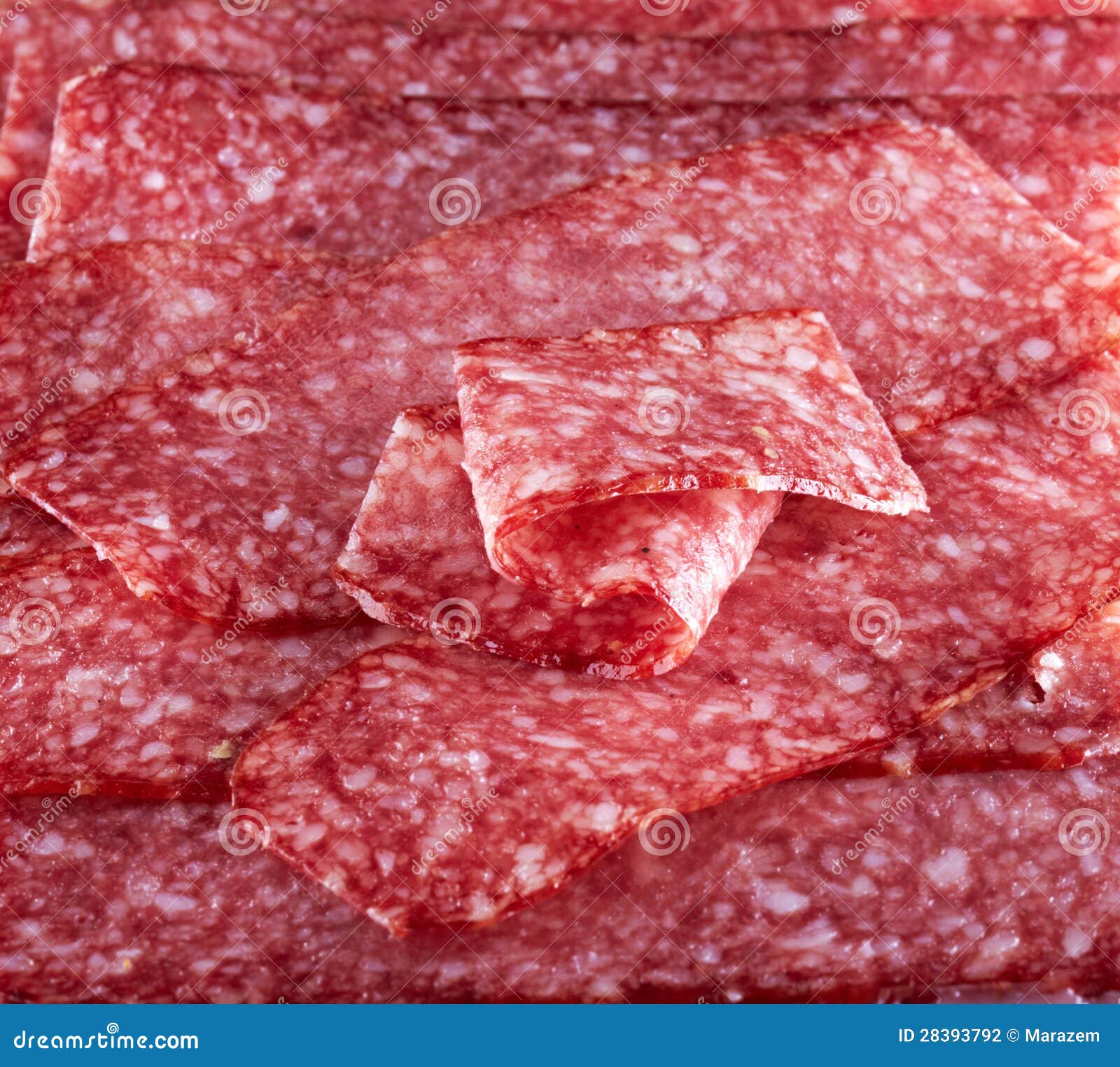 Salami sausage background stock photo. Image of slice 28393792