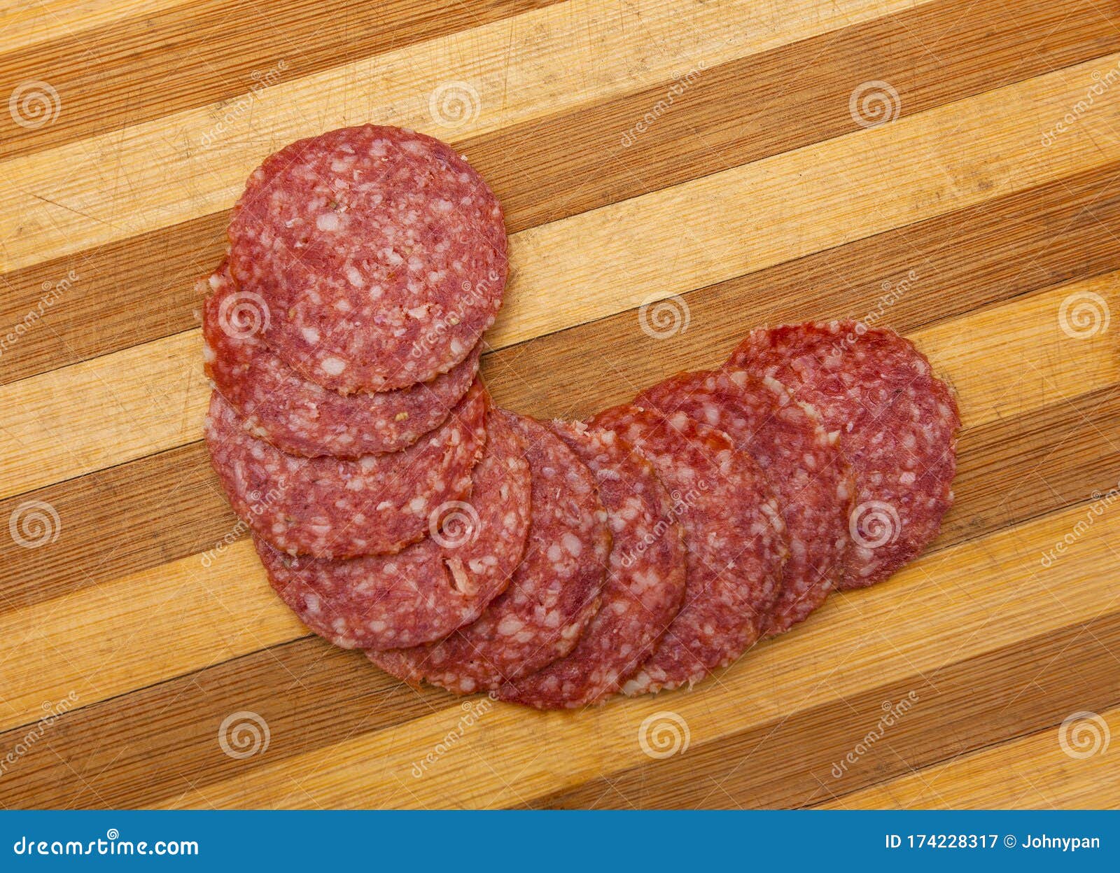 Salami or Sausage Meat Slices Stock Image Image of cuisine, meal