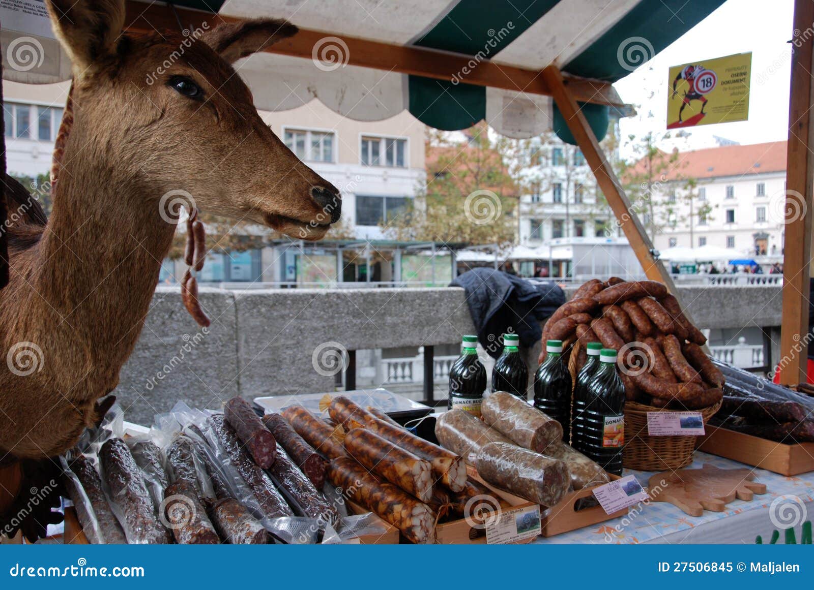 Salami and sausages editorial image. Image of spicy, deer 27506845