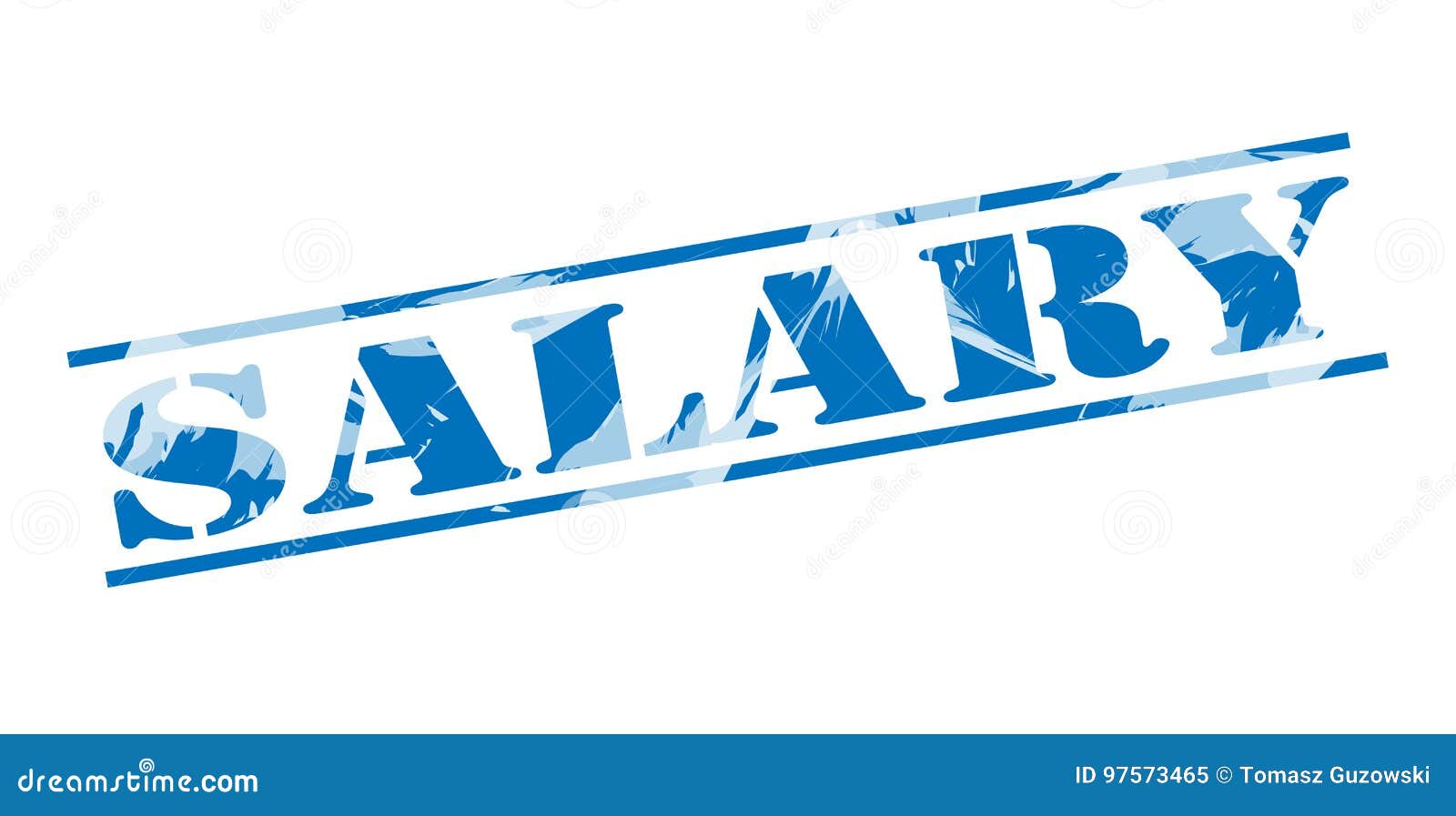 Salary blue stamp stock illustration. Illustration of background 97573465